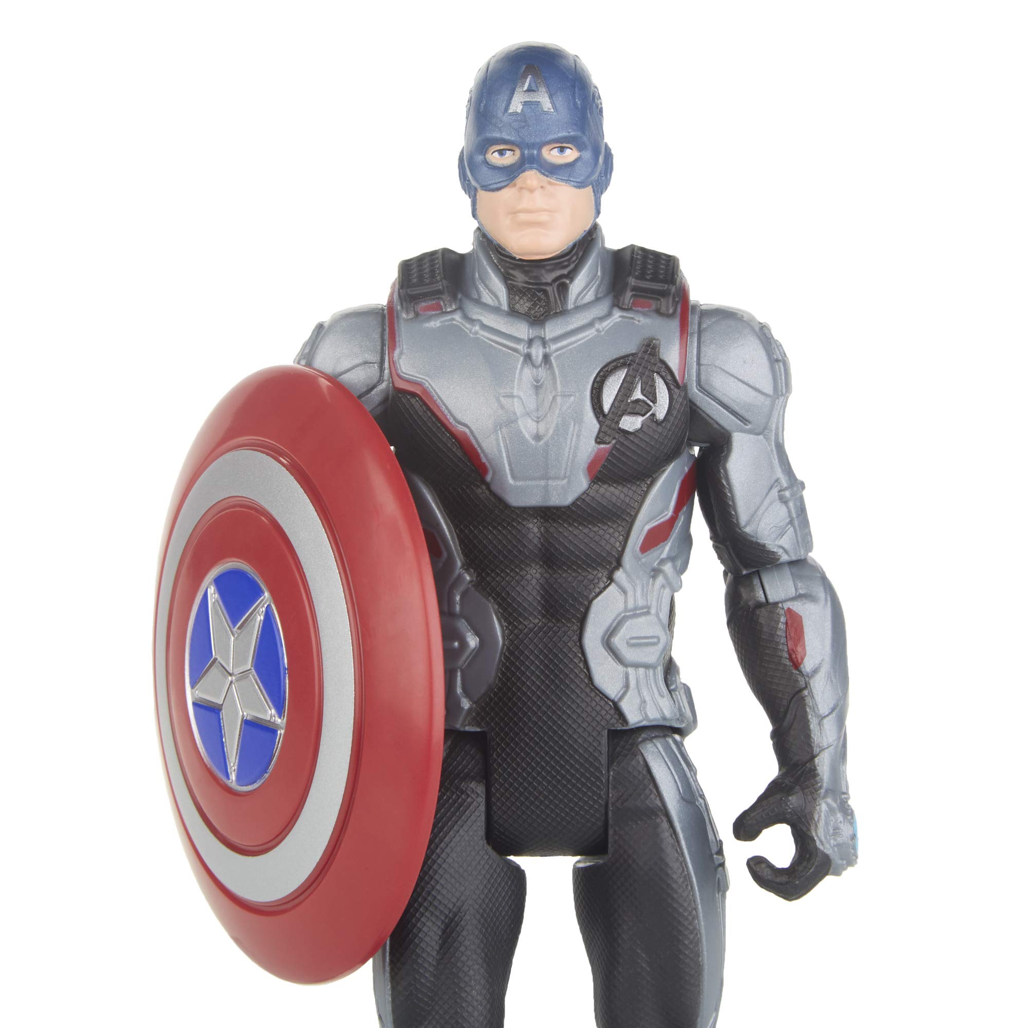 Avengers Marvel Endgame Captain America 6-Inch Action Figure - Team Suit Collectible for Display & Play | Perfect for Marvel Fans & Toy Collectors
