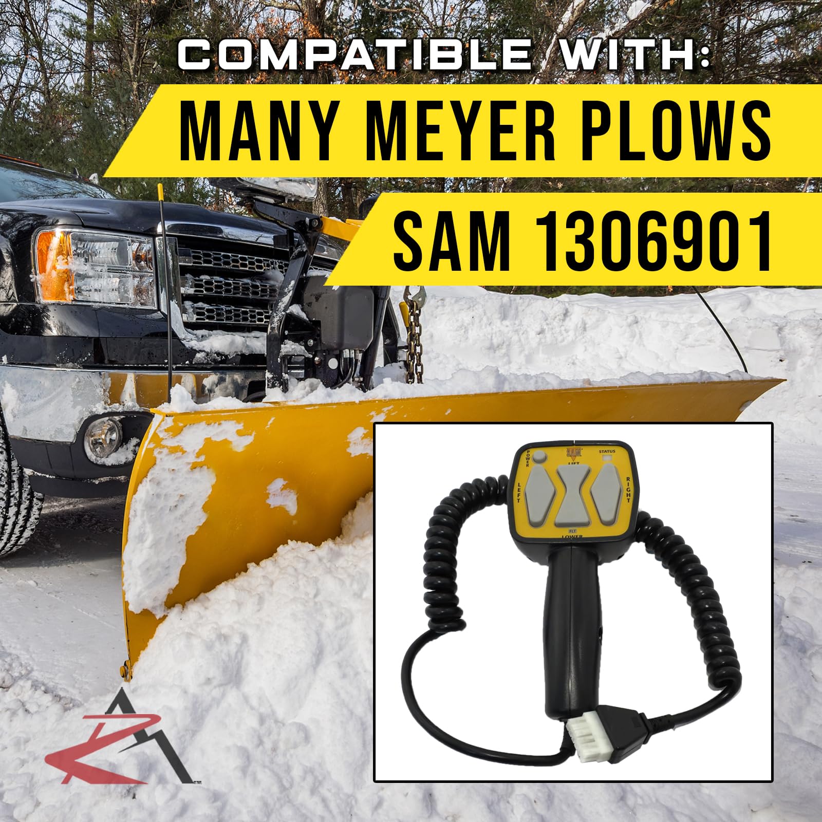 Meyer #22154 Replacement Handheld Snow Plow Controller Switch - Durable & Weatherproof for Winter Snow Removal & Truck Plowing