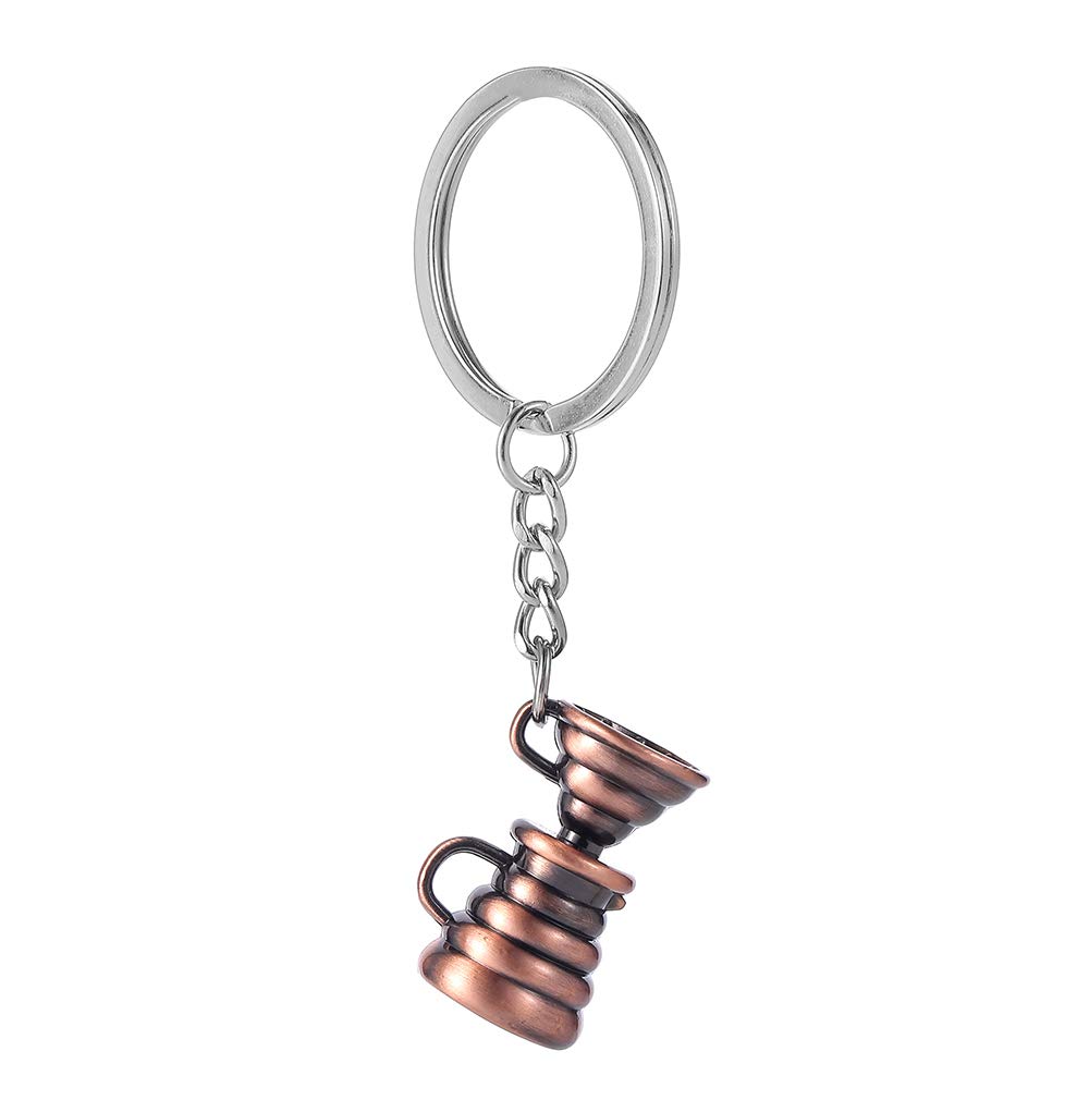 Unique Coffee Lovers Gift Keychain - Cute Coffee Cup & Grinder Design Keyring for Baristas & Coffee Enthusiasts | Perfect for Home, Office, or Cafe Accessories