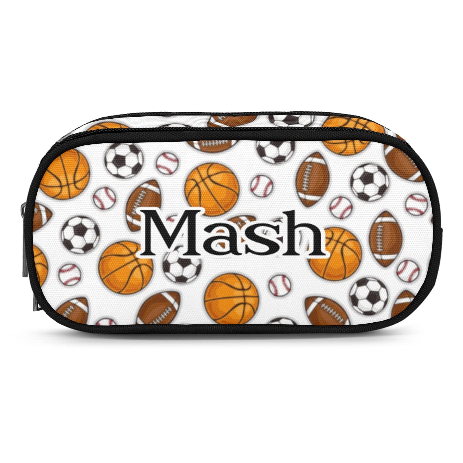 Custom Soccer Basketball Pencil Case for Students - School & Sports Use