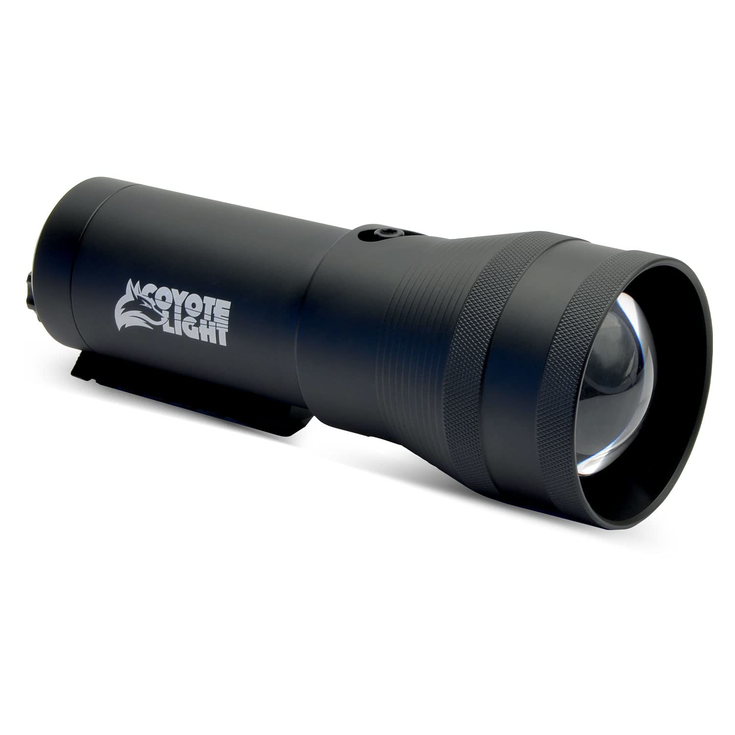 HME COYOTE LIGHT Pro - Durable Rechargeable Hunting Flashlight with Adjustable Intensity & White LED | Includes Batteries, Case, Handle, 1