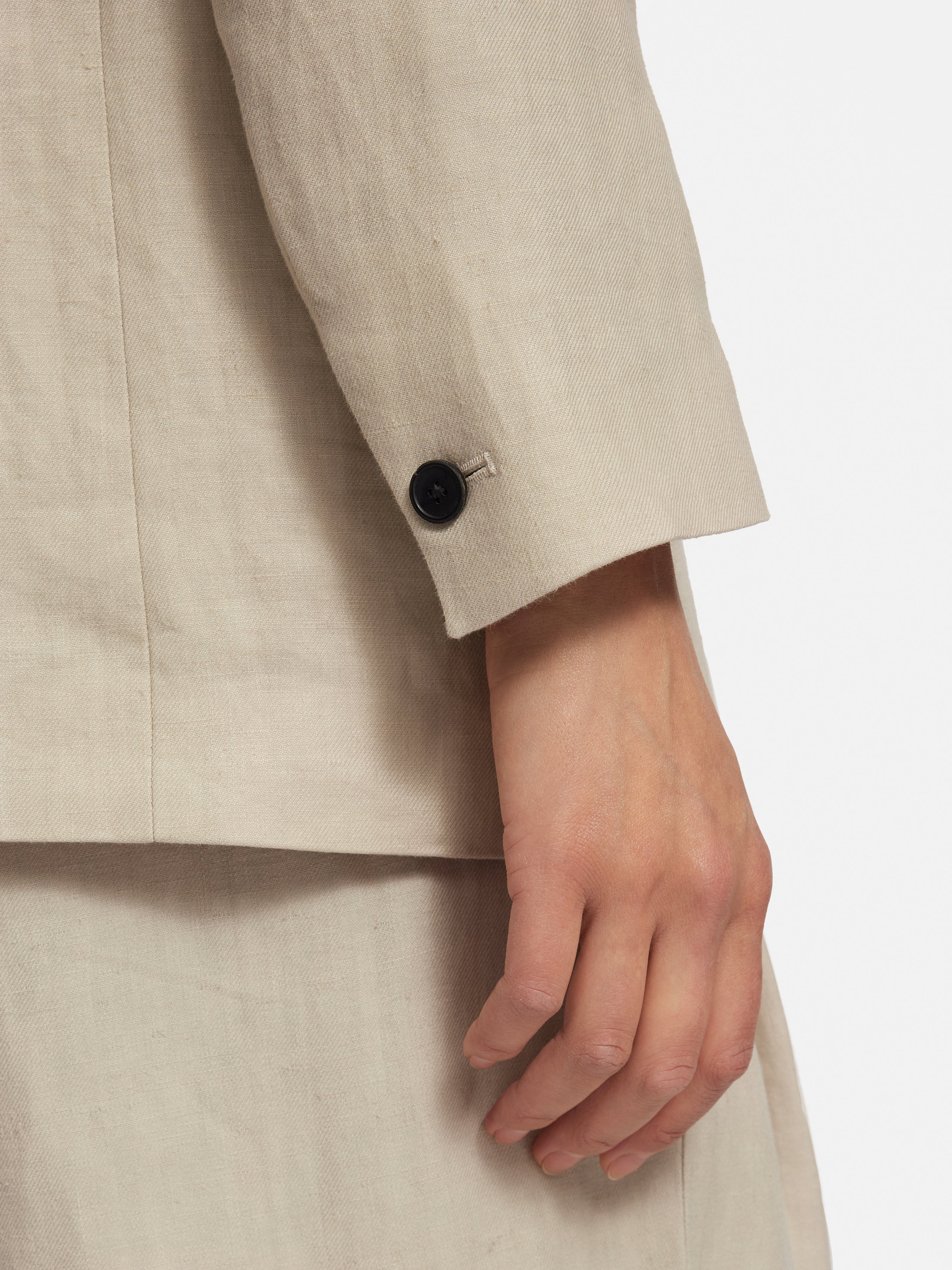 Italian Linen Knox Blazer for Men | Stone Color Lightweight Summer Jacket | Business Casual & Wedding Attire