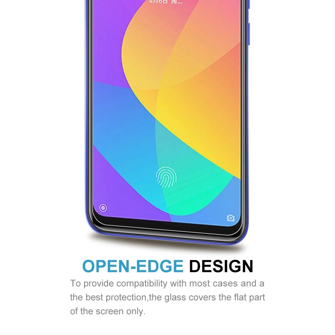 Xiaomi Mi CC9e Tempered Glass Screen Protector - 50 PCS Half-Screen Transparent Film for Ultimate Protection | Perfect for Daily Use, Gaming & Work