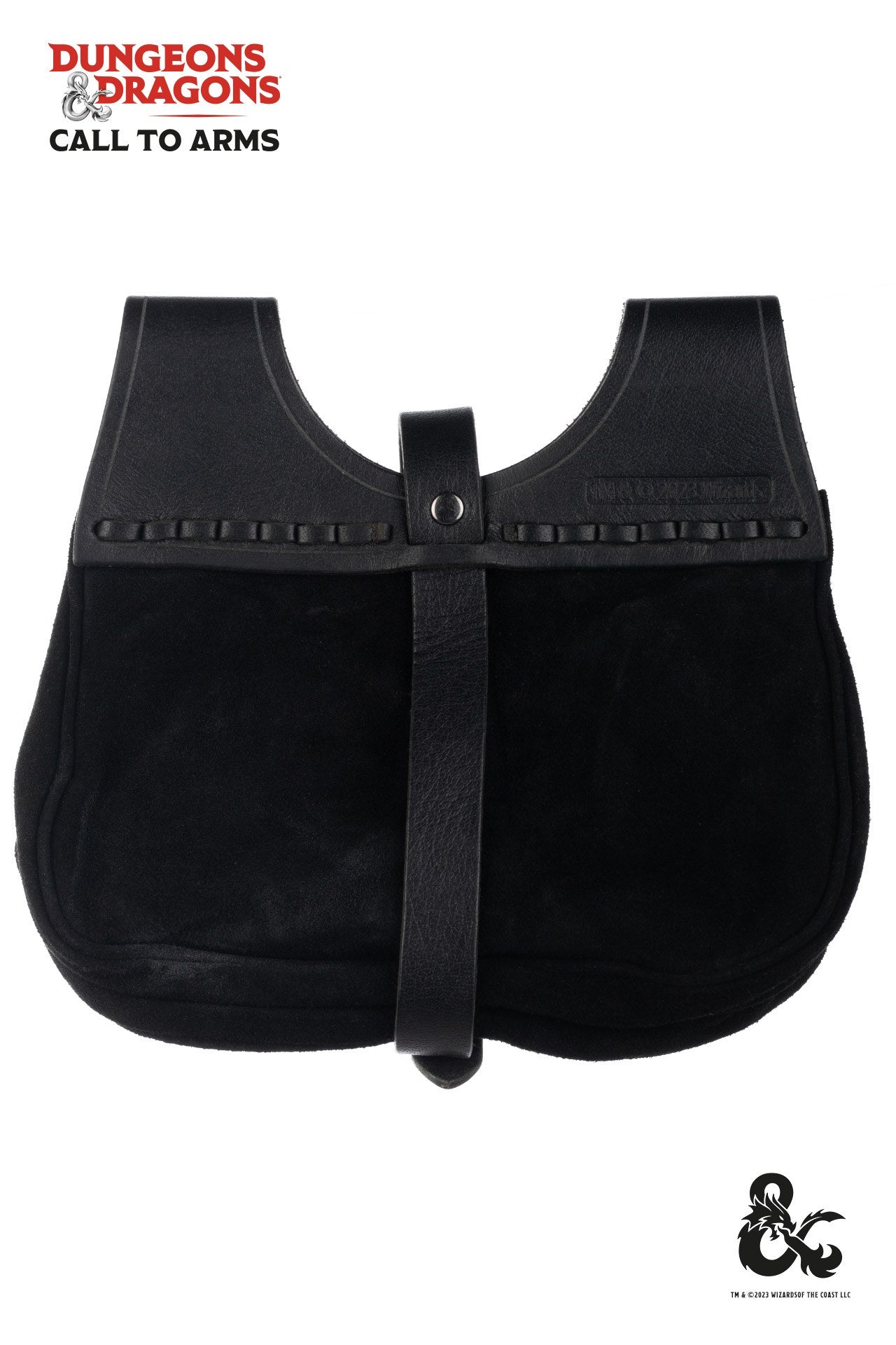 Dungeons & Dragons Black Kidney Belt Bag - Stylish Waist Pack for RPG Gaming, Cosplay & Outdoor Adventures