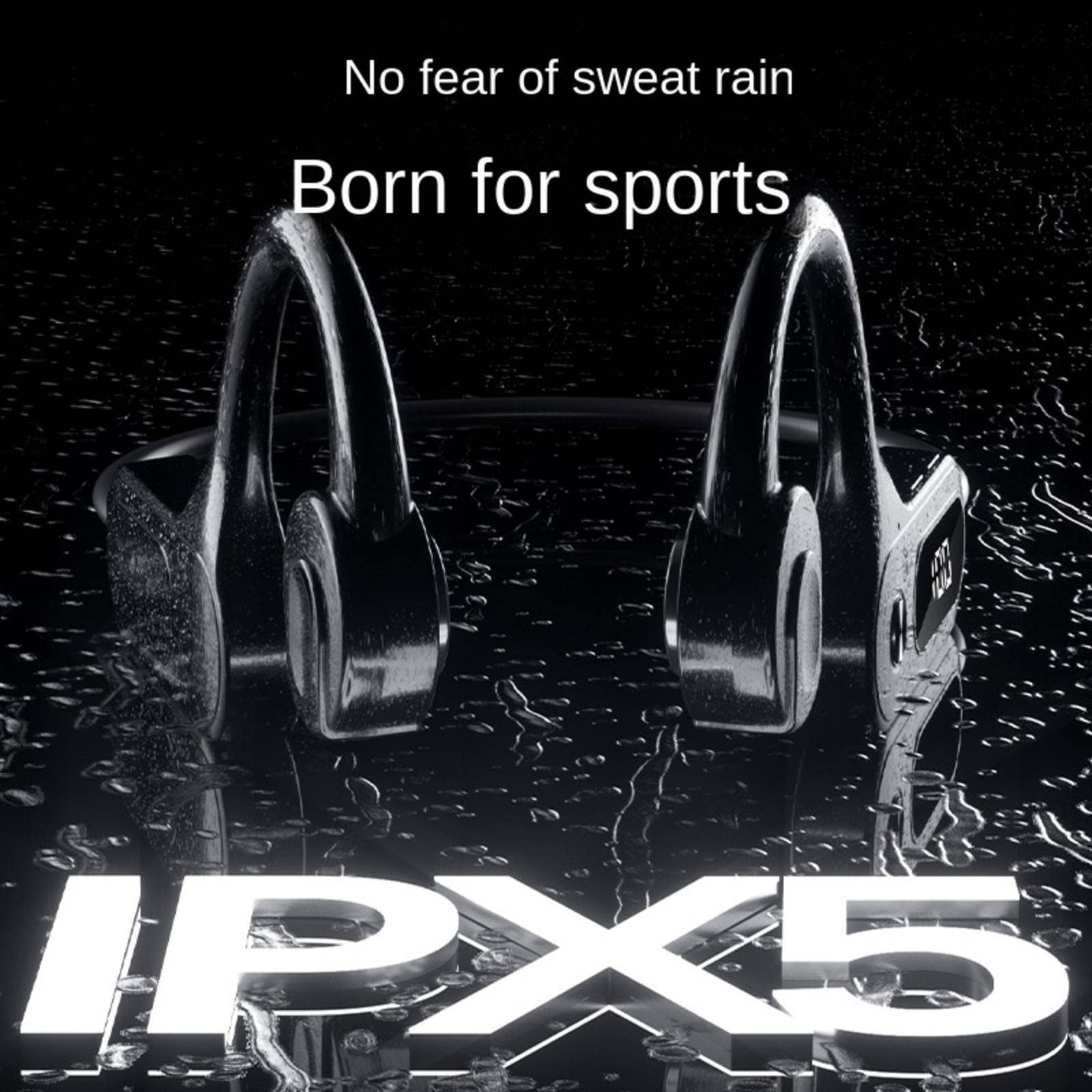 MBETA Bluetooth 5.3 Wireless Bone Conduction Headphones - Open-Ear Sport Headset with IPX5 Waterproof for Running, Cycling, Gym Workouts - Sweatproof & Comfortable for Outdoor Activities