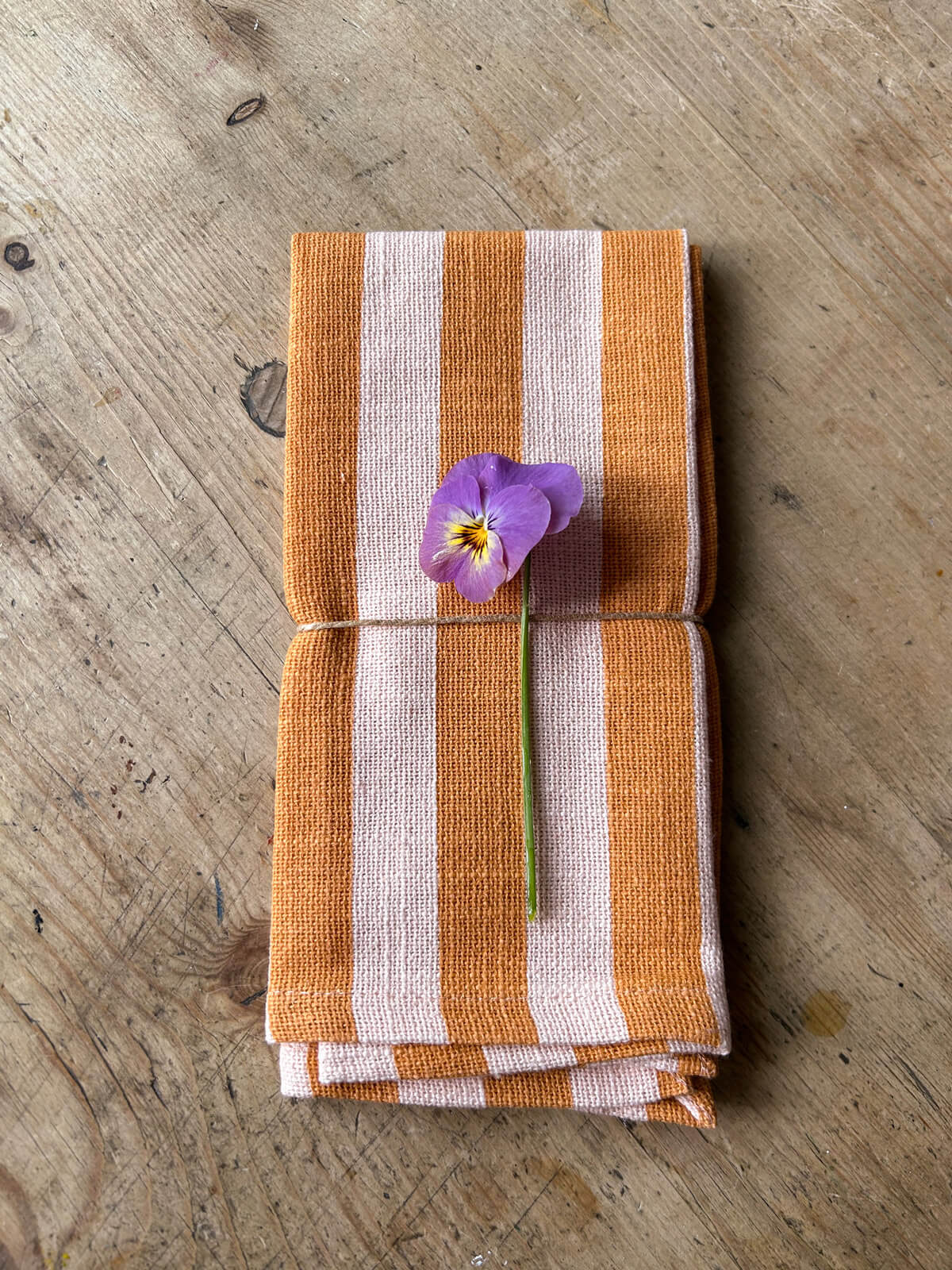 Jaipur Stripe Napkin - Pink City Inspired Cotton Table Napkins for Dining, Parties & Home Decor