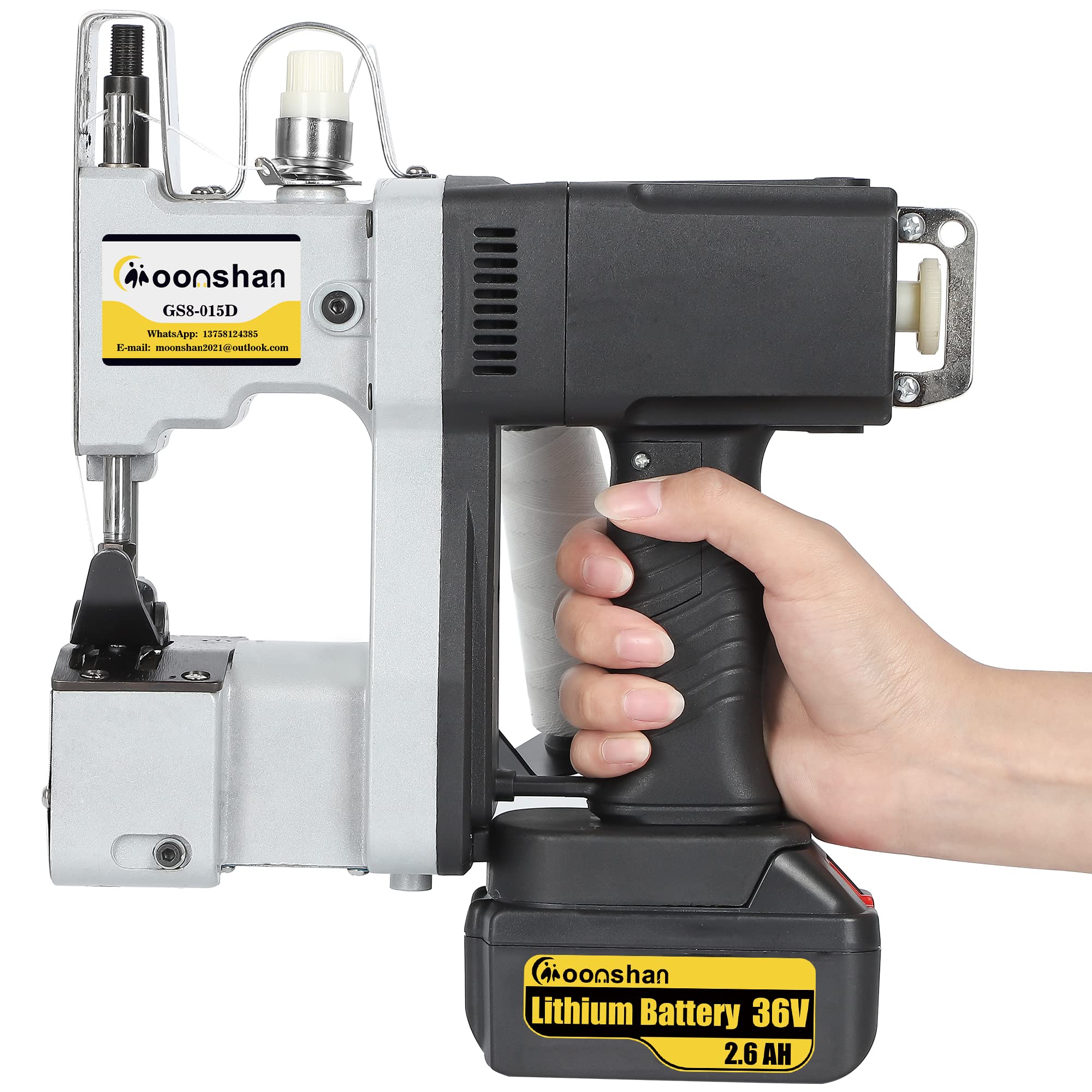 Portable Cordless Bag Sealer Machine with Backup Battery & Sewing Threads - Ideal for Packaging, Shipping, and Home Use