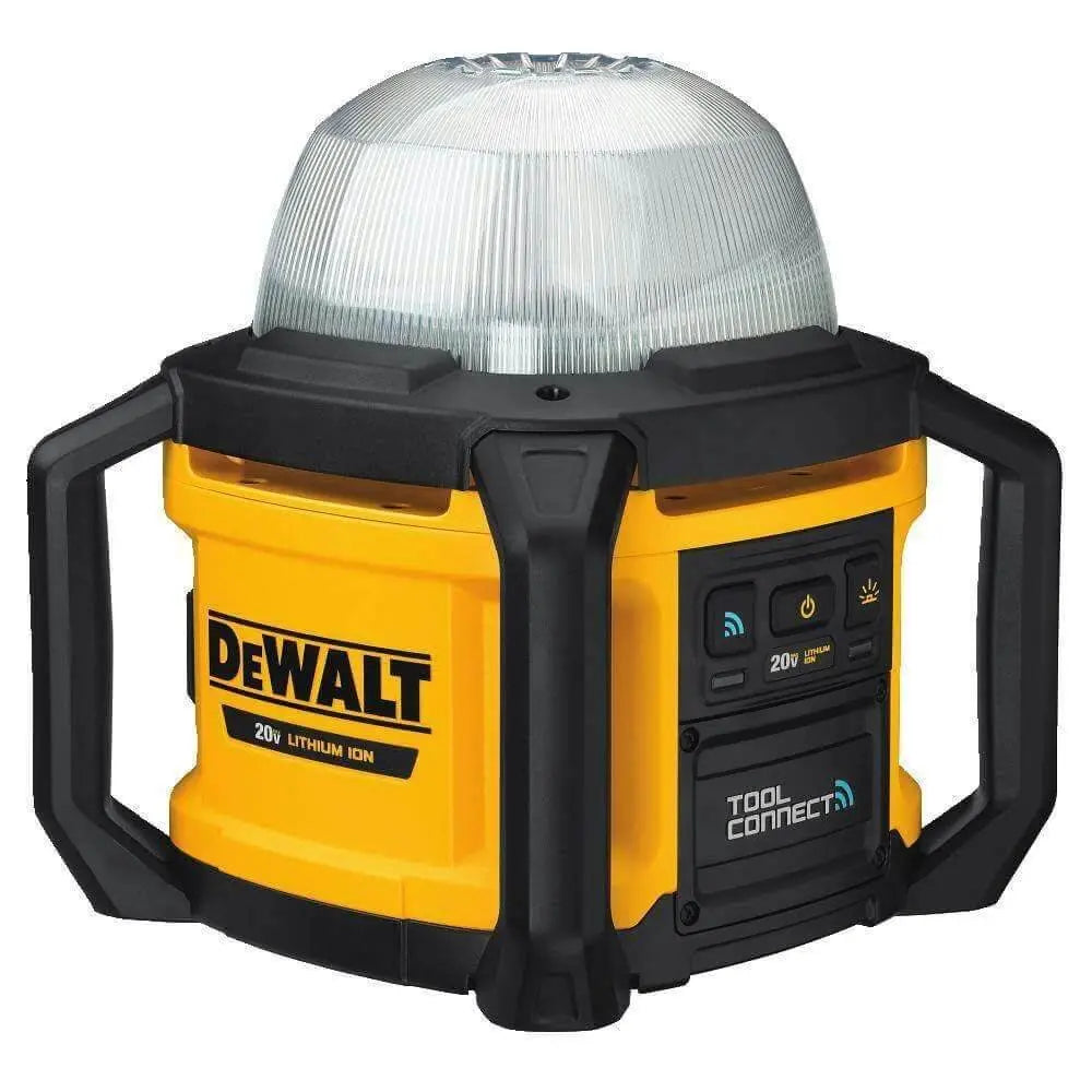 DEWALT DCL074 20V MAX Cordless Work Light with Tool Connect - Bright LED Flashlight for Construction, Home Repair & Outdoor Camping