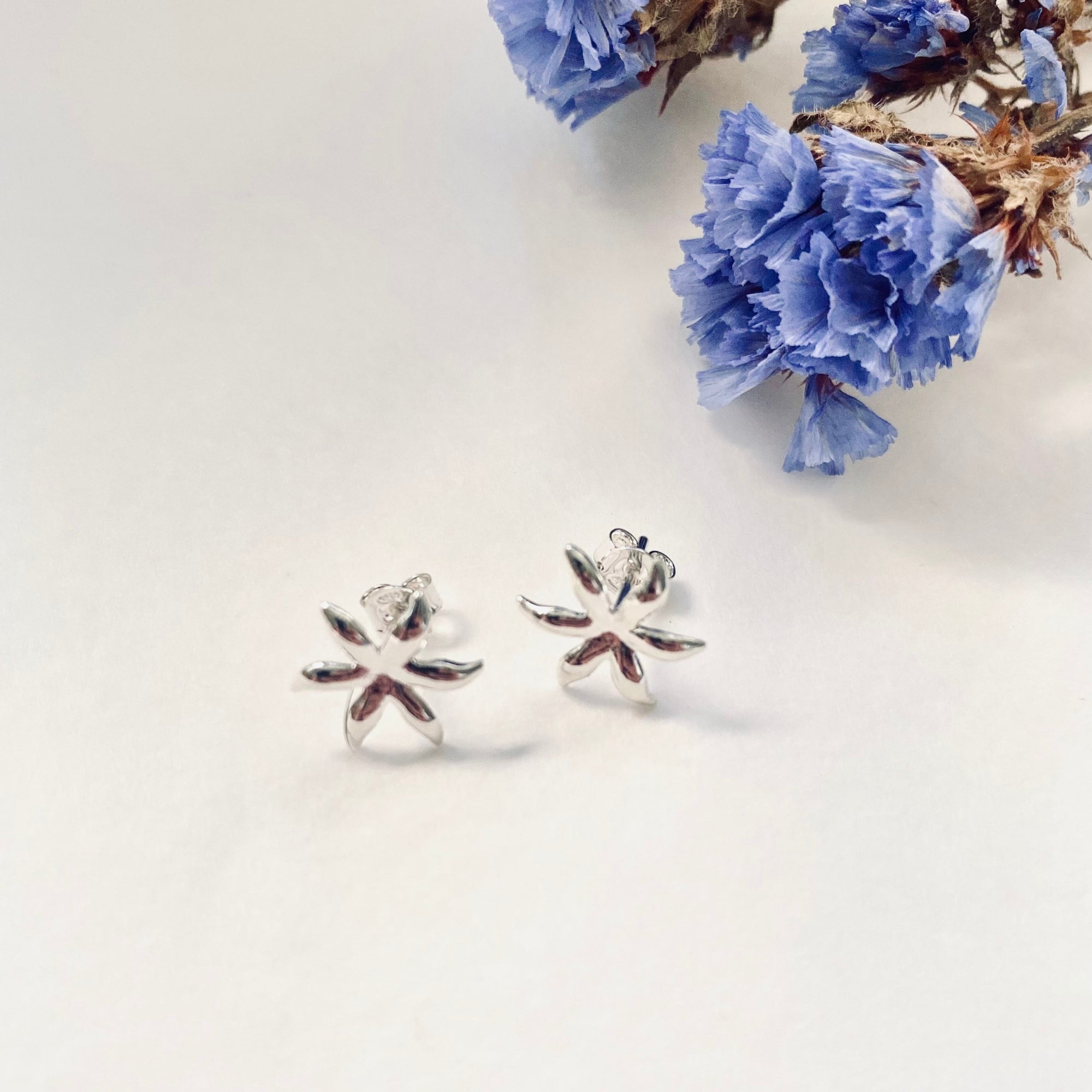 Tessa Silver Star Earrings for Women - Elegant Dangle Drop Earrings for Party, Wedding & Everyday Wear