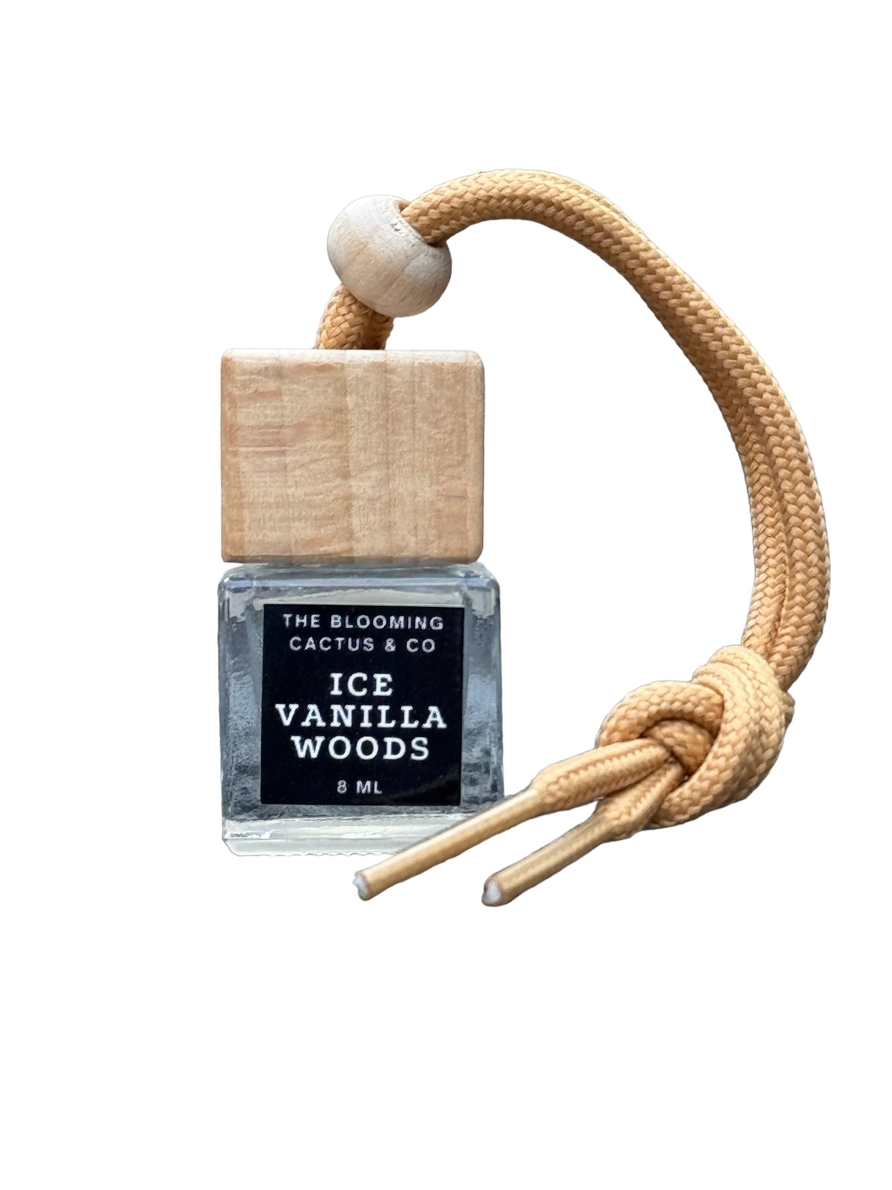 Premium Car Diffuser - Aromatic Iced Vanilla Woods Scent (8ml) | Cute Car Accessory & Small Room Diffuser | Perfect for Road Trips, Office & Home Fragrance