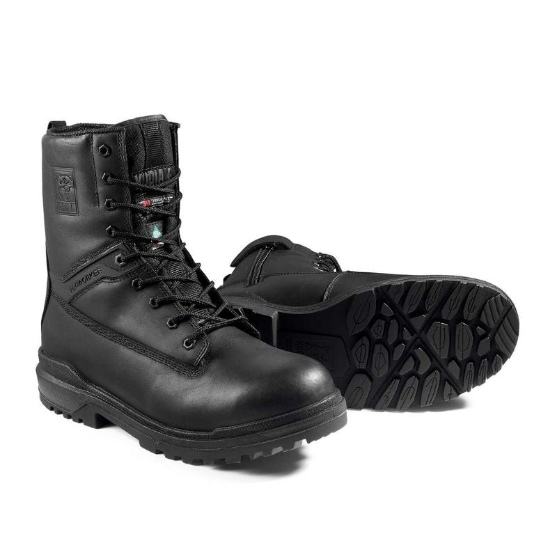 Kodiak ProWorker MASTER Men's 8 Inch Composite Toe Work Boots with Side Zip - Black (KD0A4TECBLK) | Waterproof Safety Shoes for Construction, Warehouse & Outdoor Work | Heavy Duty Non-Slip Work Boots for Men