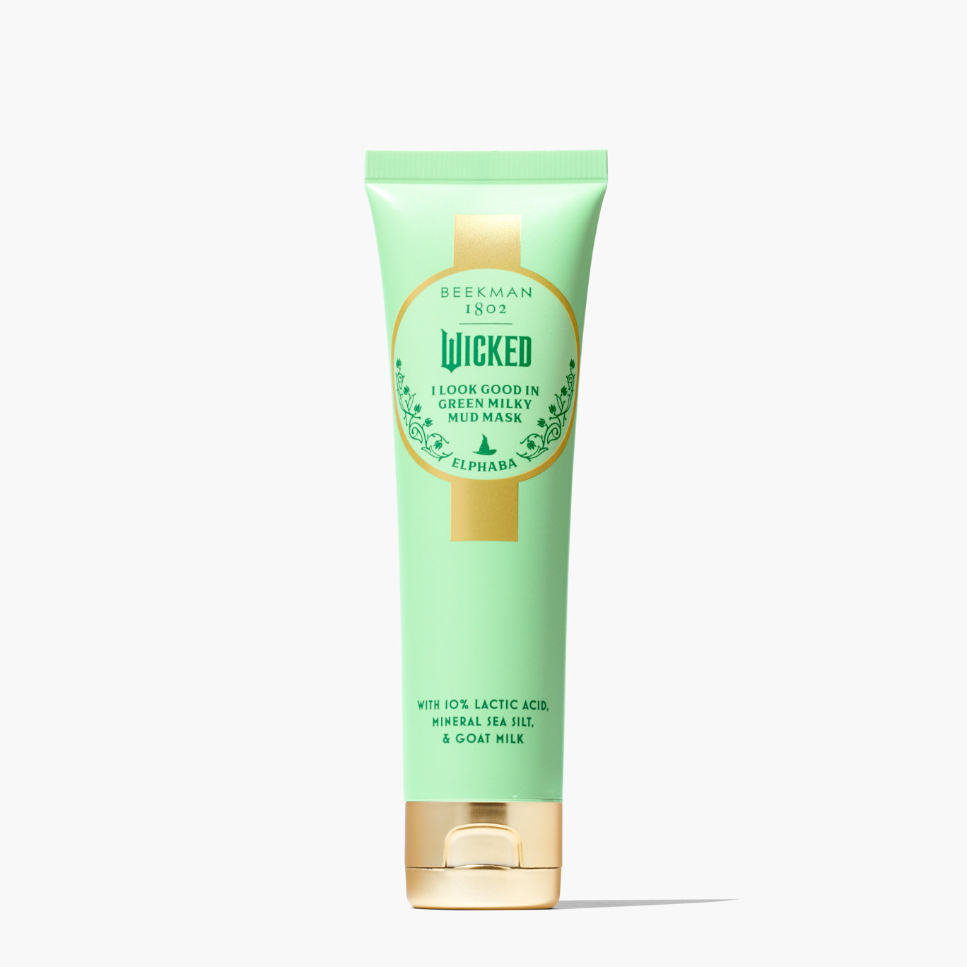 Beekman 1802 Wicked I Look Good in Green Milky Mud Mask - Hydrating & Detoxifying Facial Treatment for Glowing Skin | Perfect for Spa Nights & Self-Care Routines