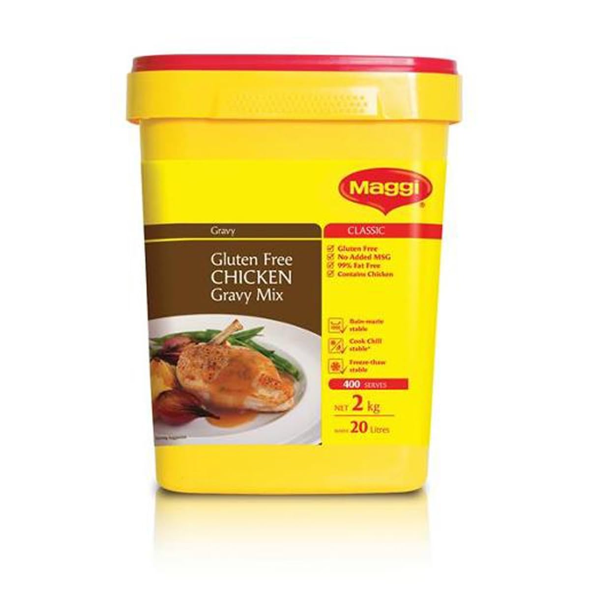 Maggi Gluten Free Chicken Gravy 2kg - Premium Instant Mix for Soups, Stews & Casseroles | All-Natural Seasoning for Healthy Meals | Perfect for Family Dinners & Meal Prep