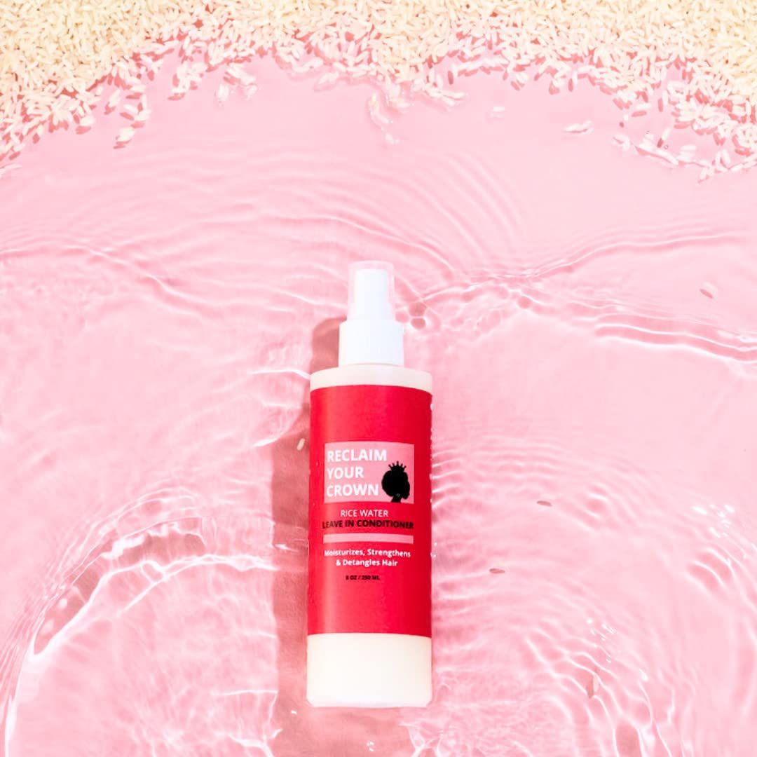 Rice Water Leave-In Conditioner for Hair Growth & Moisture - Hydrates Dry Hair, Softens & Strengthens - Perfect for Daily Use, Damaged Hair Repair & Natural Hair Care