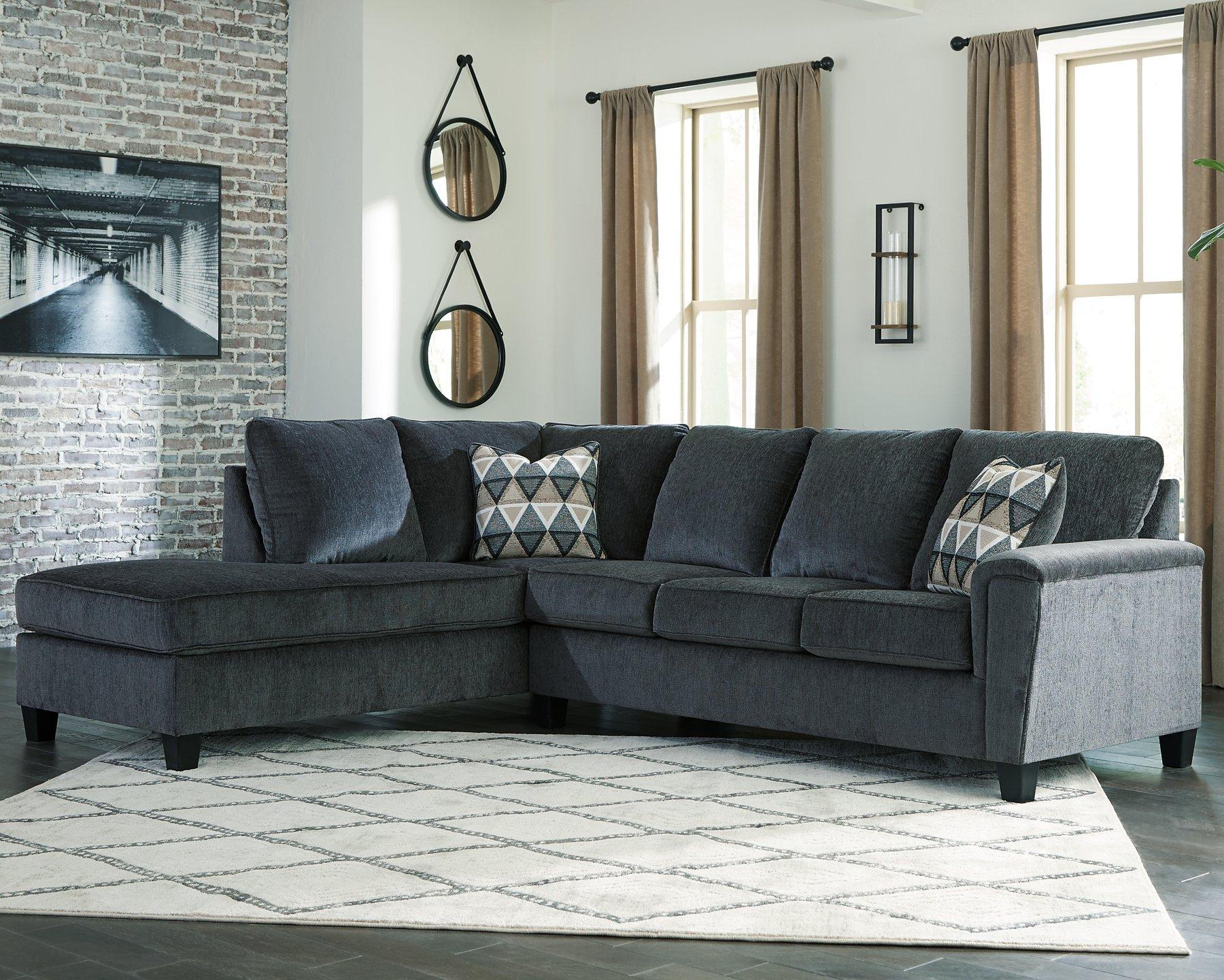 Abinger 2-Piece Sleeper Sectional Sofa with Chaise Lounge - Modern Convertible Sleeper Couch for Living Room, Guest Room & Small Spaces