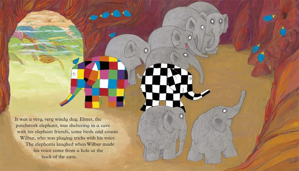 Elmer and the Wind - Colorful Children's Picture Book by David McKee | Fun Storytime Reading for Kids, Preschool Learning & Bedtime Stories