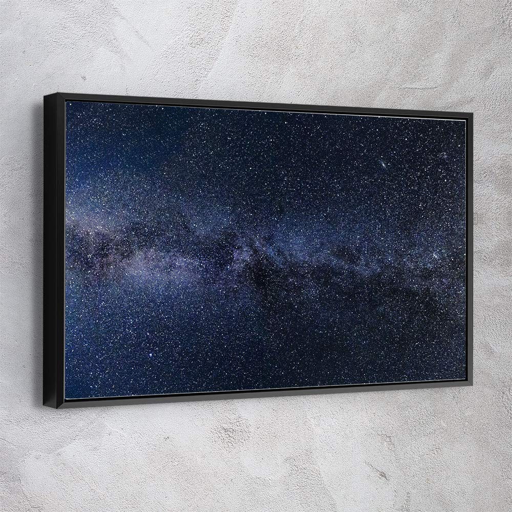 NASA Space Planets Astronomy Solar System Canvas Print Wall Art - Modern Black Framed Galaxy Hubble Universe Space Decor (24x18 Inch) | Office & Home Decor | Ready to Hang | Made in USA | Perfect for Astronomy Lovers & Science Classroom Decor