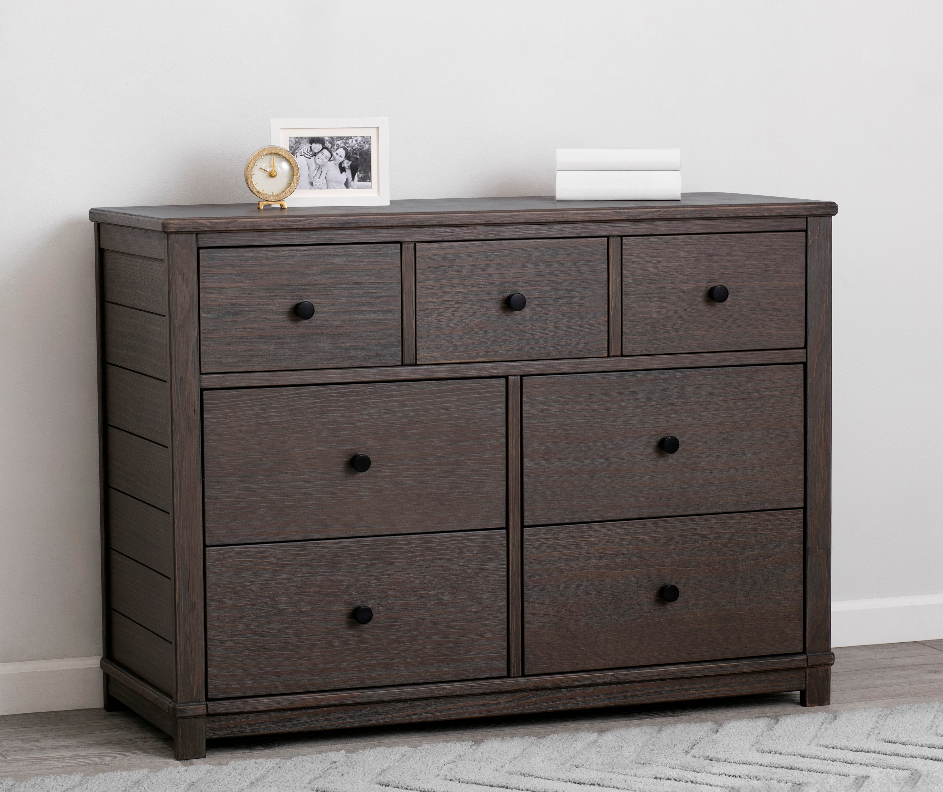 Monterey 7-Drawer Wooden Dresser with Interlocking Drawers - Perfect for Bedroom, Nursery & Closet Organization
