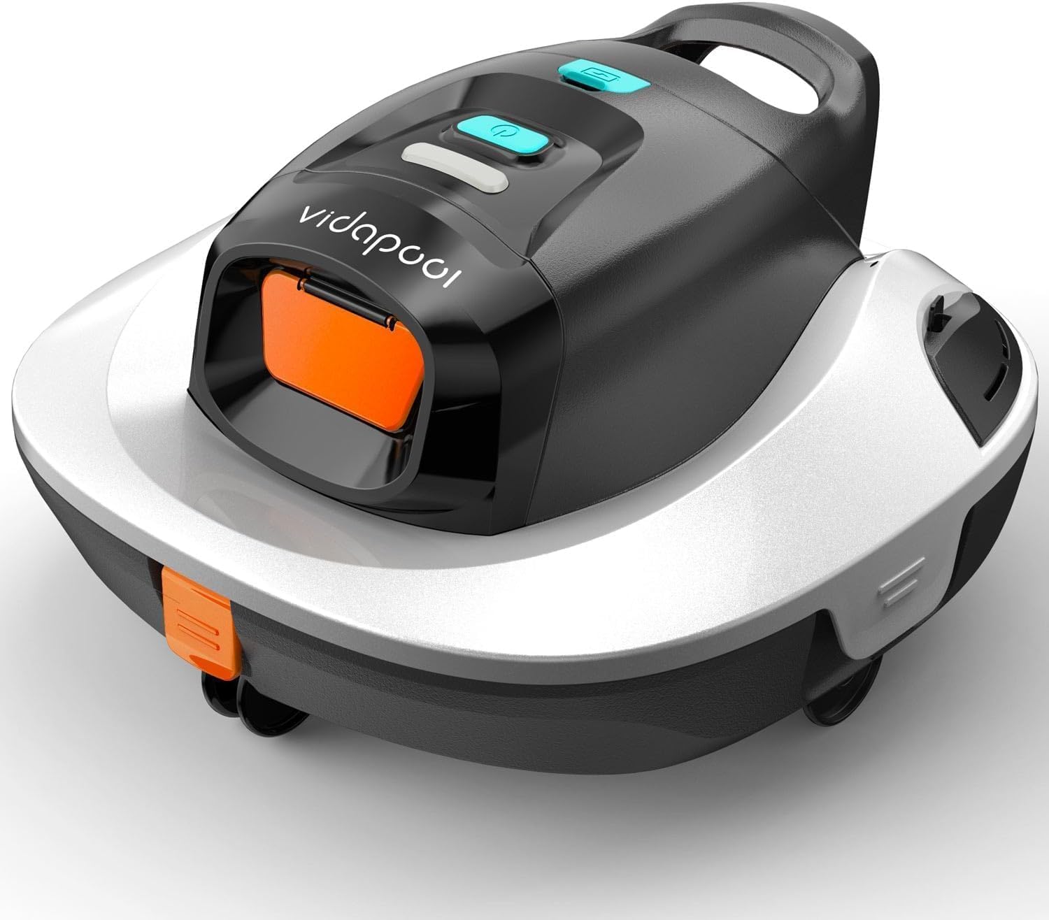 Cordless Robotic Pool Vacuum Cleaner with Self-Parking & LED Indicator | Portable Automatic Pool Cleaner for Above Ground/Flat Pools up to 860 Sq.Ft | 90 Min Runtime | White | Perfect for Weekly Pool Maintenance & Quick Cleaning