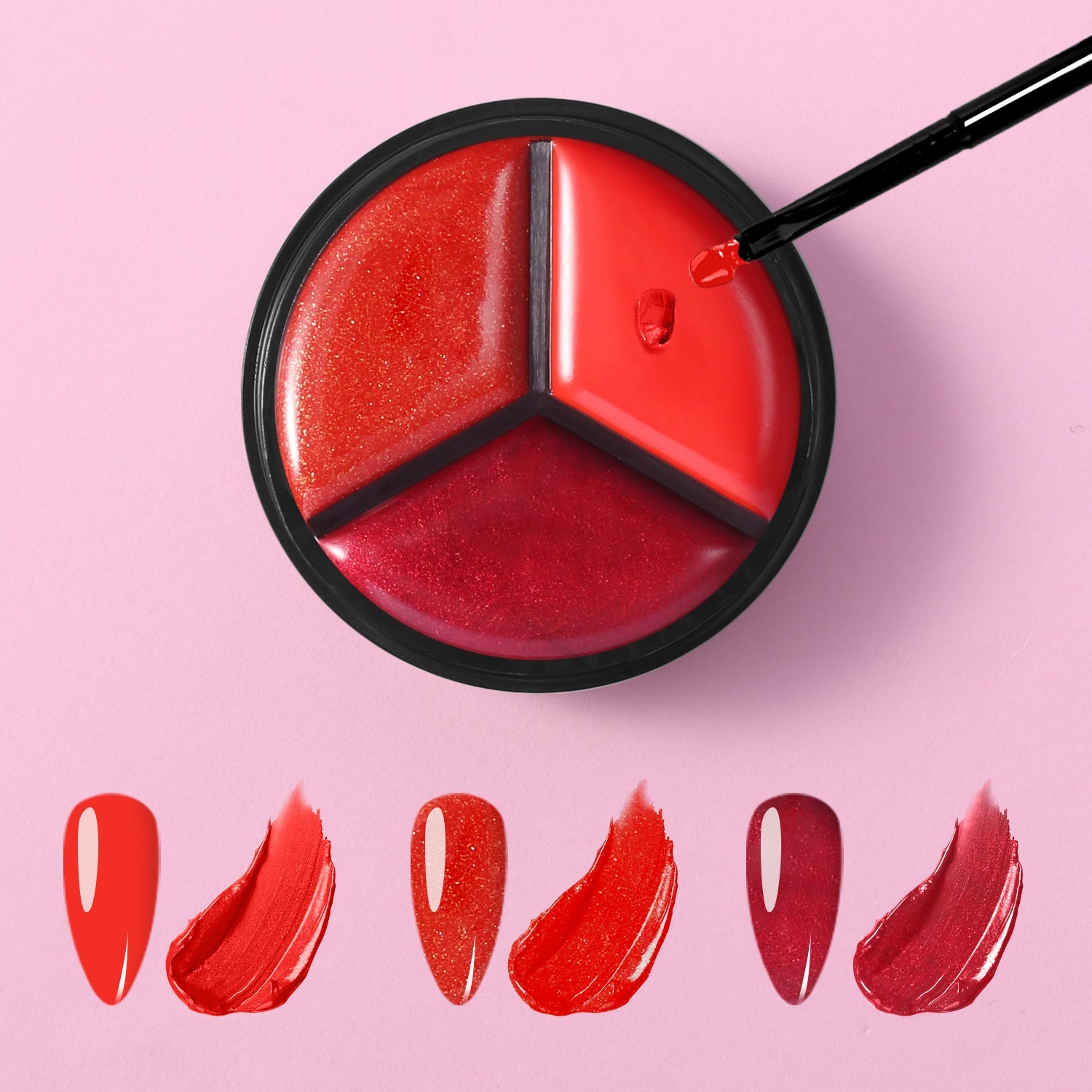 Long-Lasting 3-in-1 Solid Gel Nail Polish Set - 15ml Color Jars for Professional Salon & DIY Manicure at Home