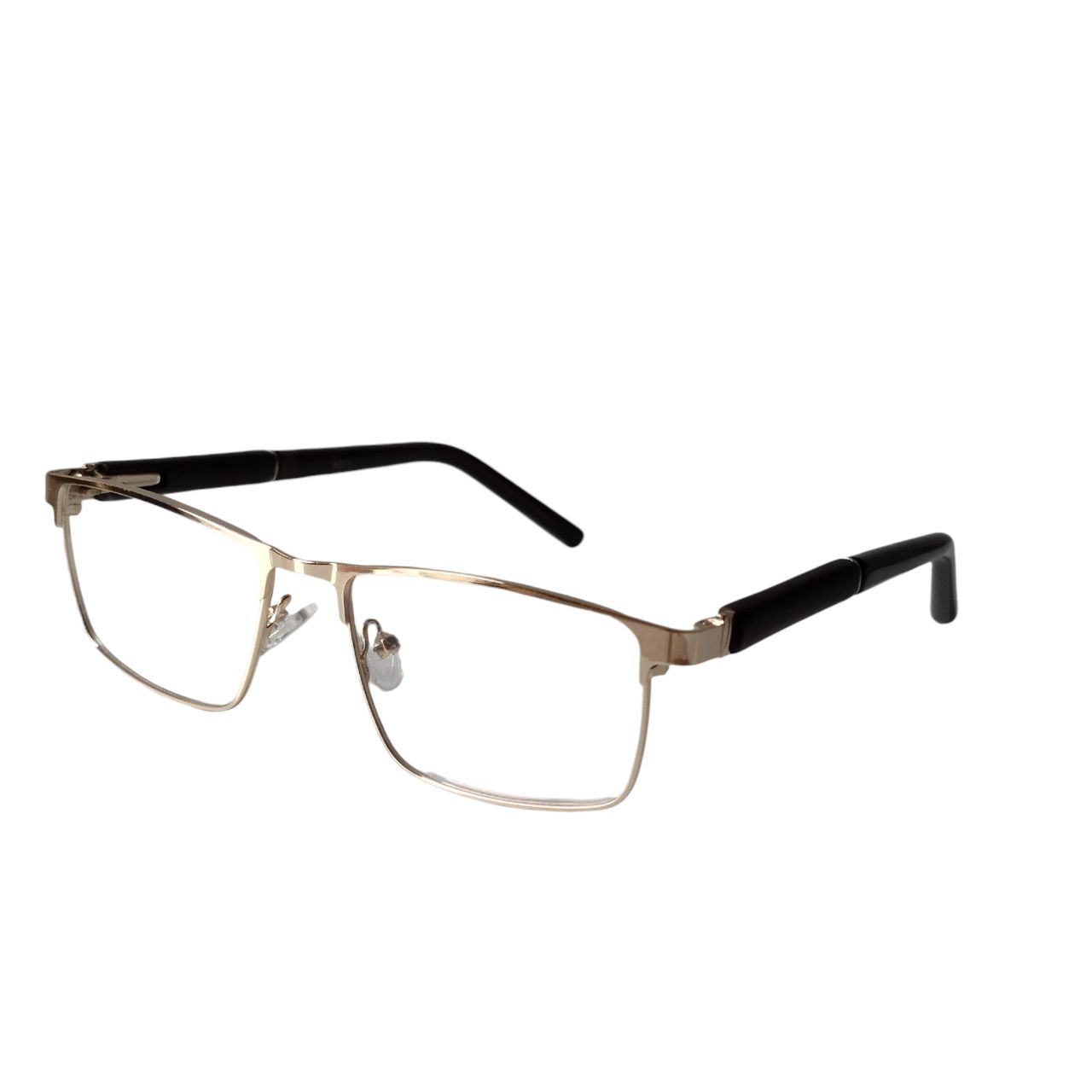 Premium Luxury Rectangle Gold Full Frame Glasses - Stylish Eyewear for Women & Men | Perfect for Reading, Driving & Fashion Accessories