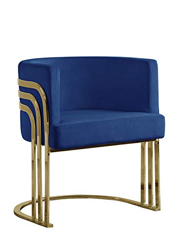 Premium Navy Blue Accent Chair - High-Quality Modern Furniture for Living Room, Bedroom & Office - Comfortable Stylish Seating for Home Decor