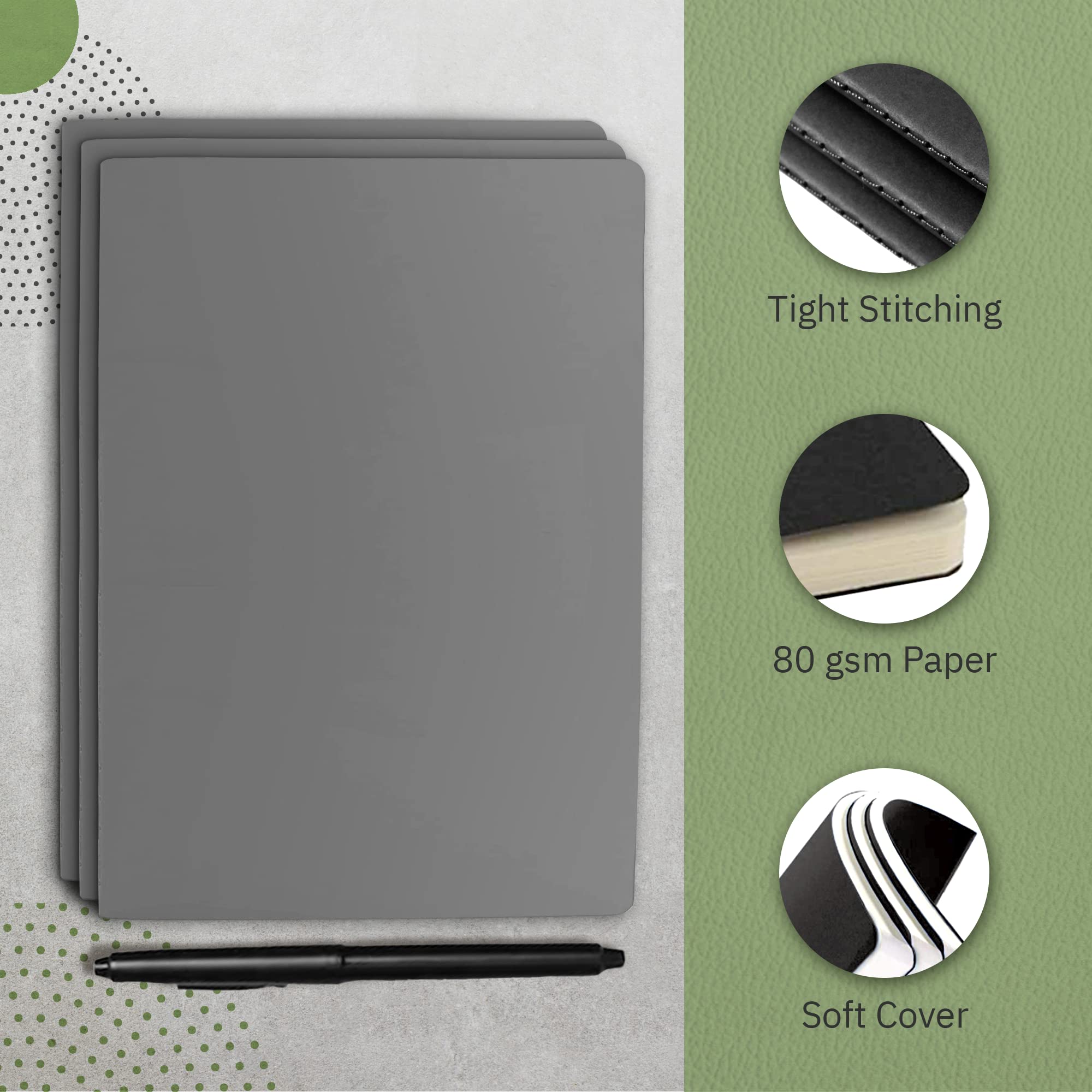 Simply Genius A5 Notebooks - 30 Pack College Ruled Soft Cover Journals for Work, Travel, Business & School | 92 Lined Pages 5.5