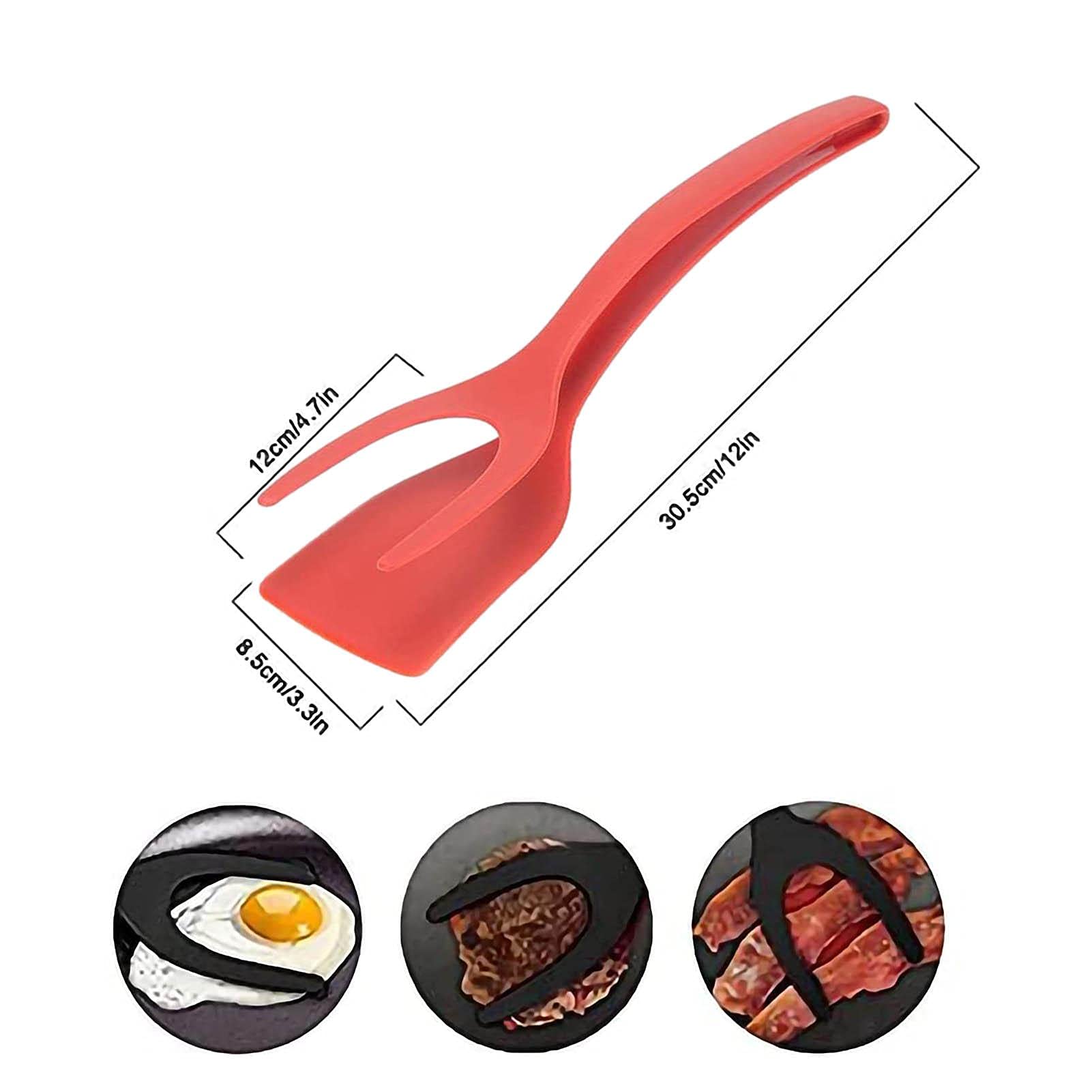 2 in 1 Non-Stick Nylon Spatula - Egg Turner & Pancake Flipper for Cooking - Perfect for Omelets, French Toast & Fried Eggs - Essential Kitchen Tool for Home Chefs