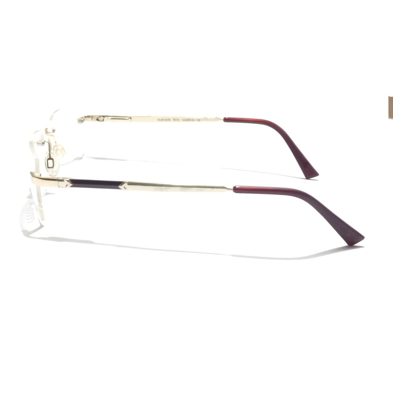 Premium Gold Elite Executive Rimless Eyeglasses 7073GL - Stylish Lightweight Frames for Business Professionals & Office Wear