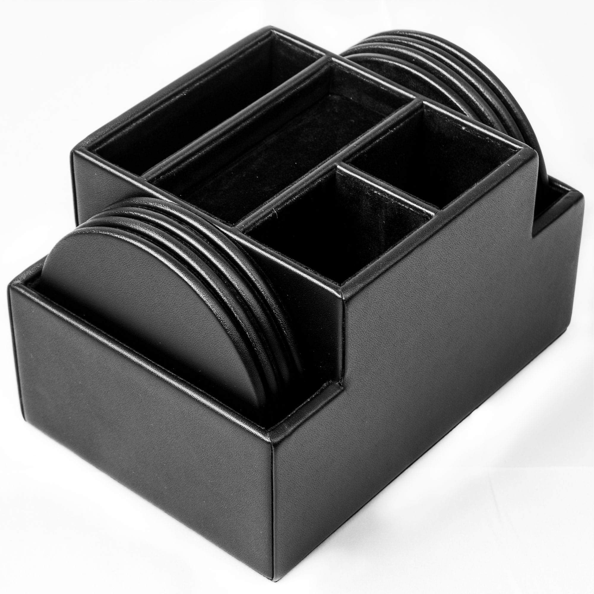 Dacasso Black Desktop Organizer - 6.8