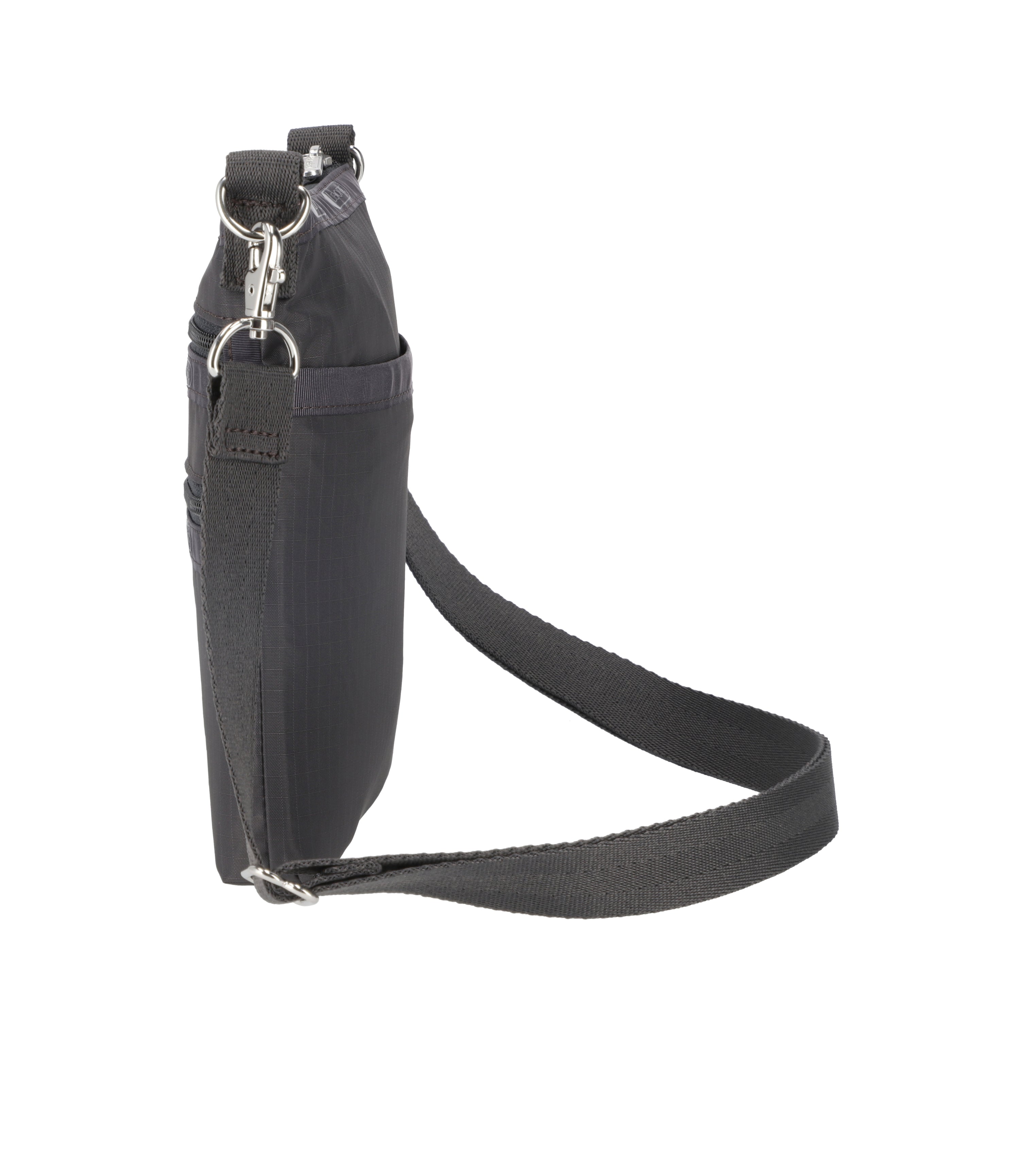 3-Zip Crossbody Bag in Thunder Grey (Style 4007 R112) - Perfect for Travel, Shopping & Everyday Use