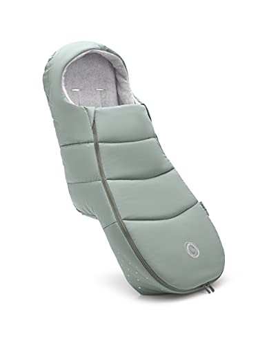 Bugaboo All-Season Footmuff - Weatherproof & Removable Stroller Accessory with Climate Control & Reflective Trim (Pine Green) - Perfect for Winter Strolls & Outdoor Adventures with Baby
