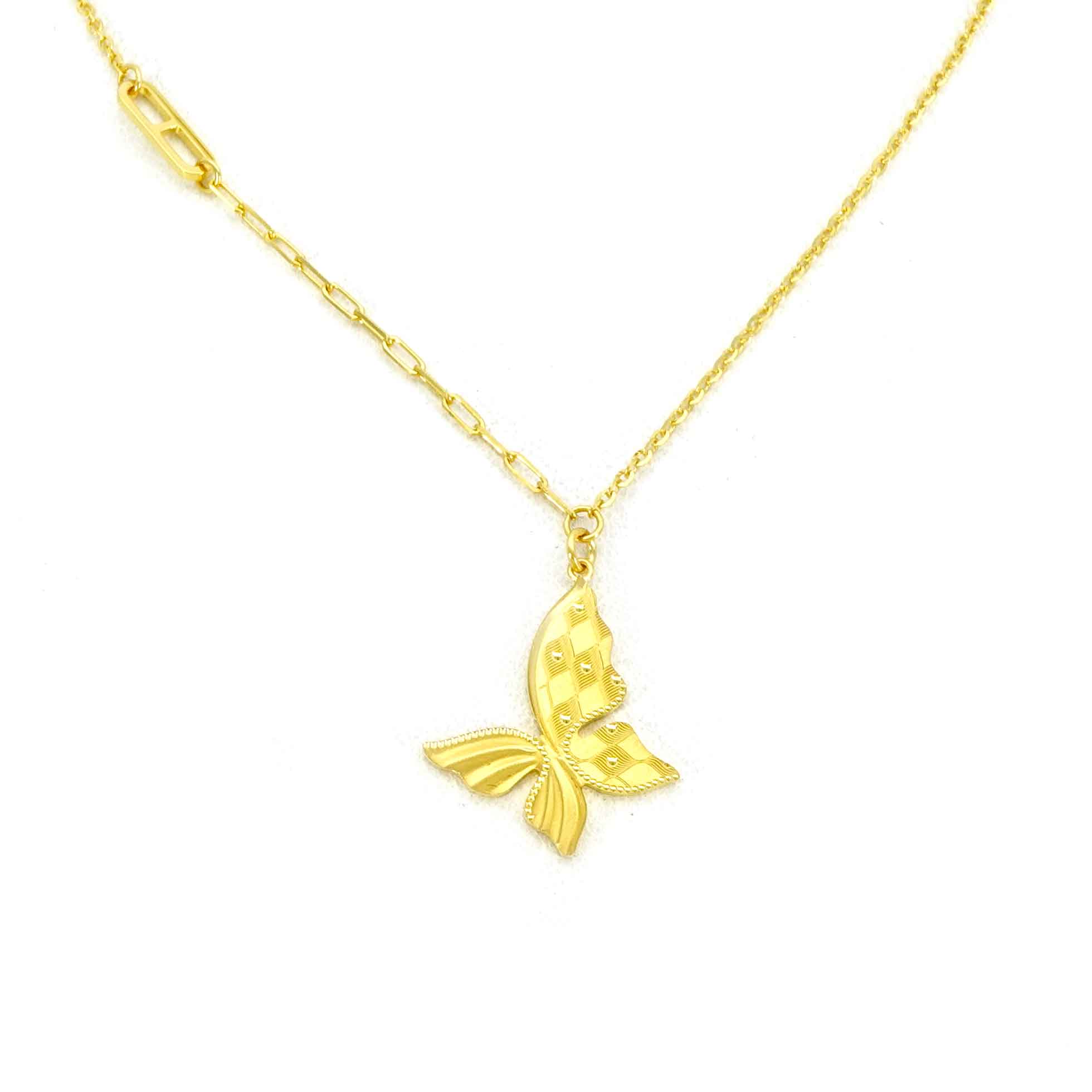 24K Gold Butterfly Necklace for Women - Elegant & Hypoallergenic Jewelry Gift for Birthday, Anniversary & Special Occasions