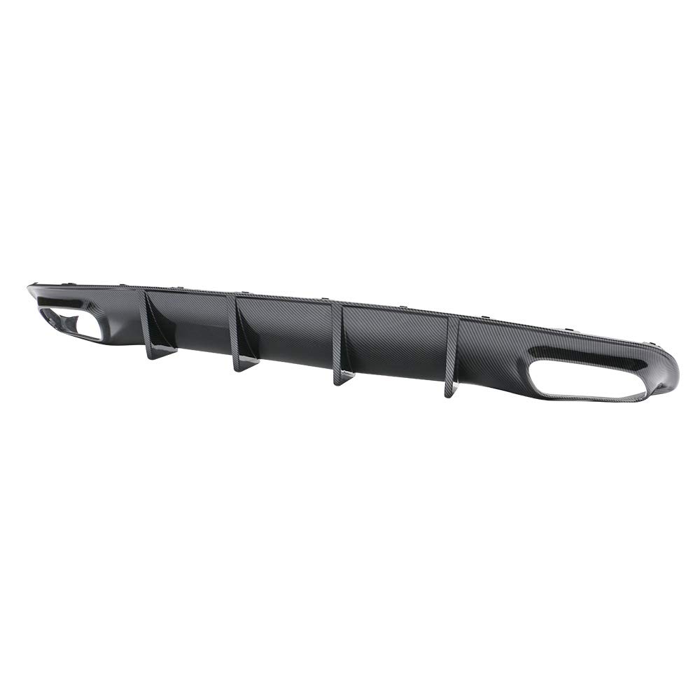 FREEMOTOR802 Rear Diffuser V2 Style - Carbon Fiber Print PP Spoiler for 2015-2023 Dodge Charger Base & SXT Trims | Enhanced Aerodynamics & Sporty Look | Perfect for Car Upgrades & Street Racing