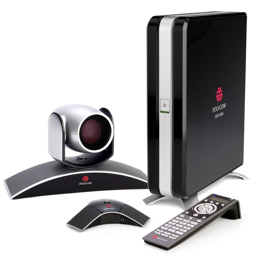 Polycom HDX 8000 1080p Video Conferencing System with 4-Site Multi-Point License, EagleEye PTZ Camera, Mic Array & Remote 7200-23160-001 - Ideal for Business Meetings, Remote Collaboration & Conference Rooms