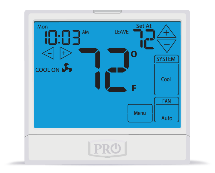 PRO1 IAQ T905 Universal Programmable 1H/1C Touchscreen Digital Thermostat - Smart Home Temperature Control for HVAC Systems | Perfect for Residential & Commercial Use