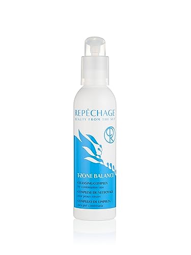 Repechage T-Zone Balance Cleansing Complex Face Wash for Combination Skin | Gentle Deep Cleanser Removes Makeup & Dirt | Hydrating Facial Wash with Green & White Tea | 6oz/177ml | Perfect for Morning & Night Skincare Routine