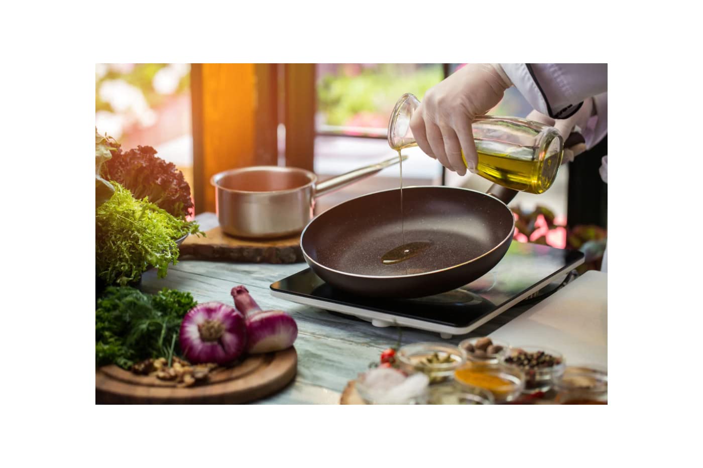 2000W Portable Induction Cooktop - Single Burner Electric Hob for Fast & Energy-Efficient Cooking | Perfect for Small Kitchens, Dorms, RVs & Outdoor Use