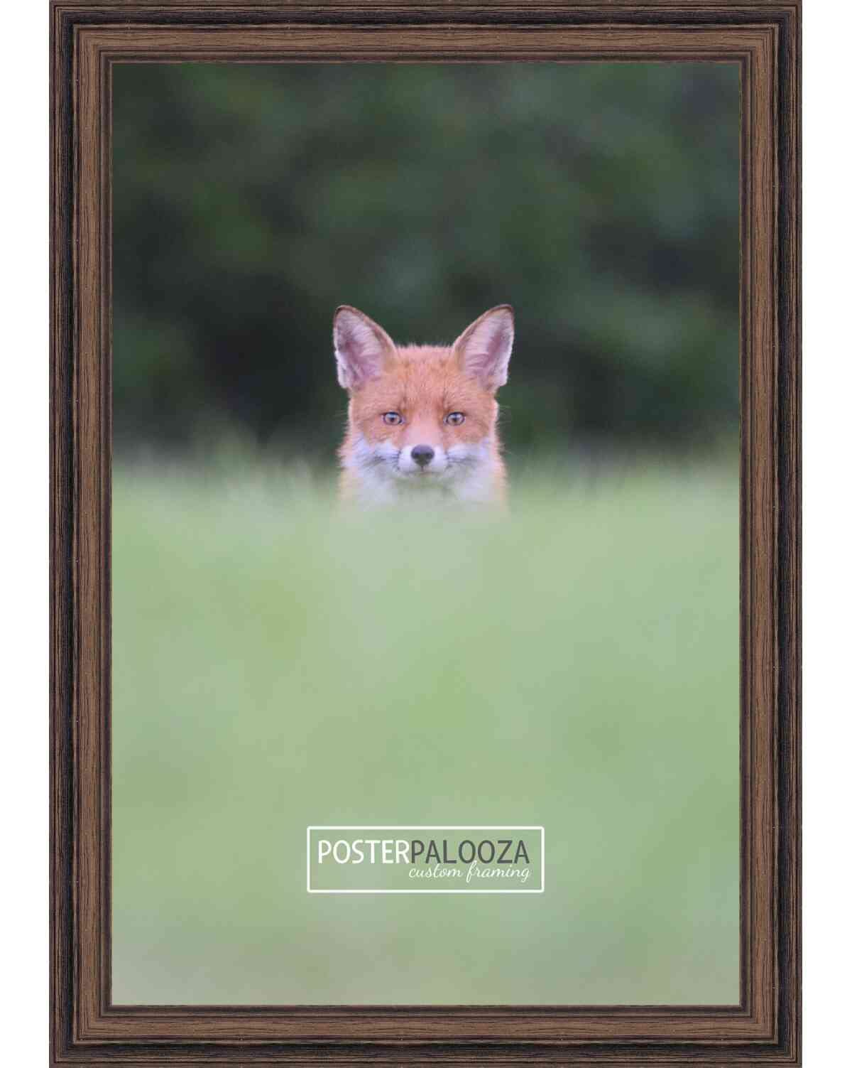12x16.5 Rustic Walnut Wood Picture Frame - Solid Wood Photo Frame with UV Acrylic, Foam Board Backing & Hanging Hardware - Perfect for Wall Art, Family Photos, Posters and Home Decor Display