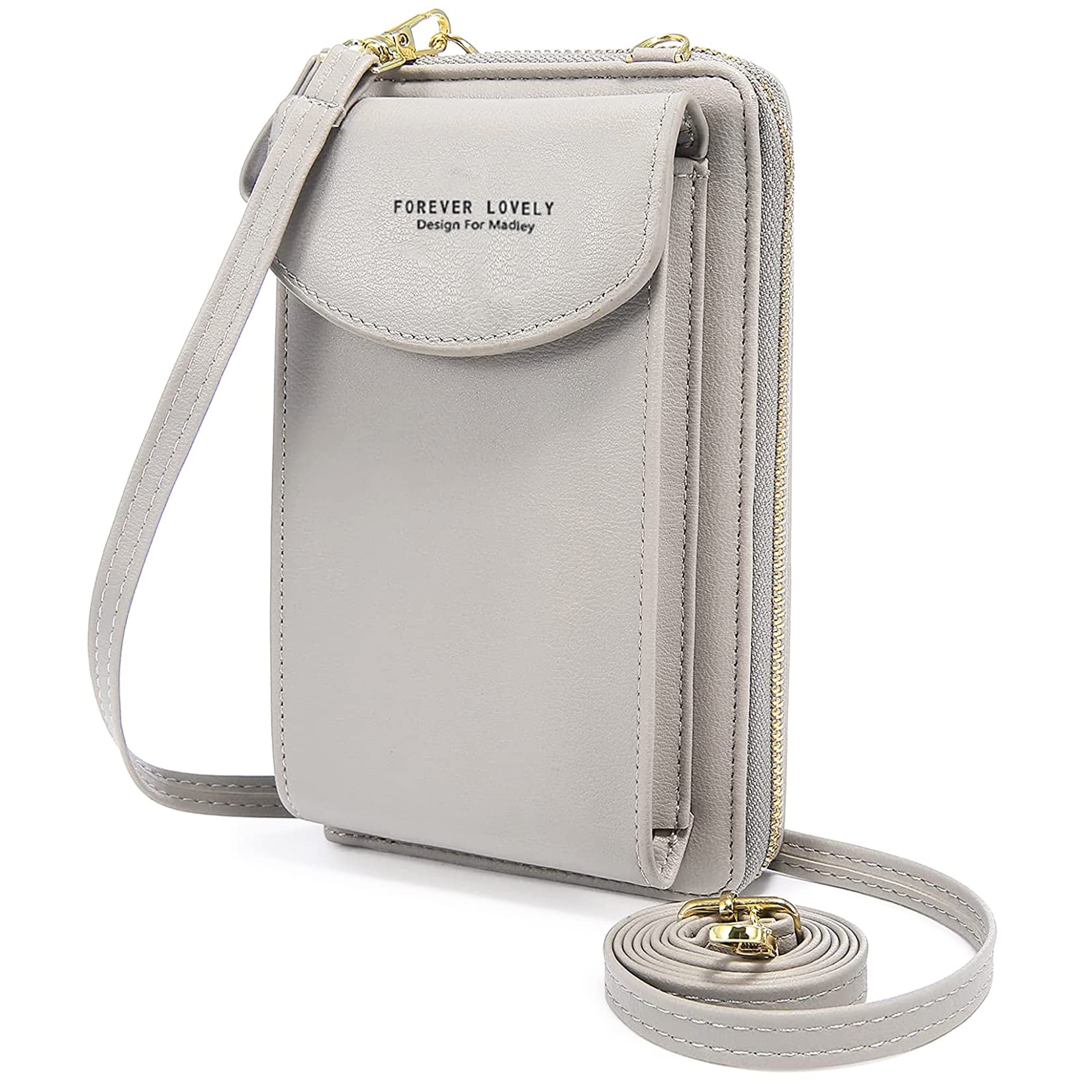 TRAMILY Women's Crossbody Phone Bag - Small Soft PU Leather Mini Shoulder Purse with Card Holder Slots | Perfect for Travel, Shopping & Everyday Use