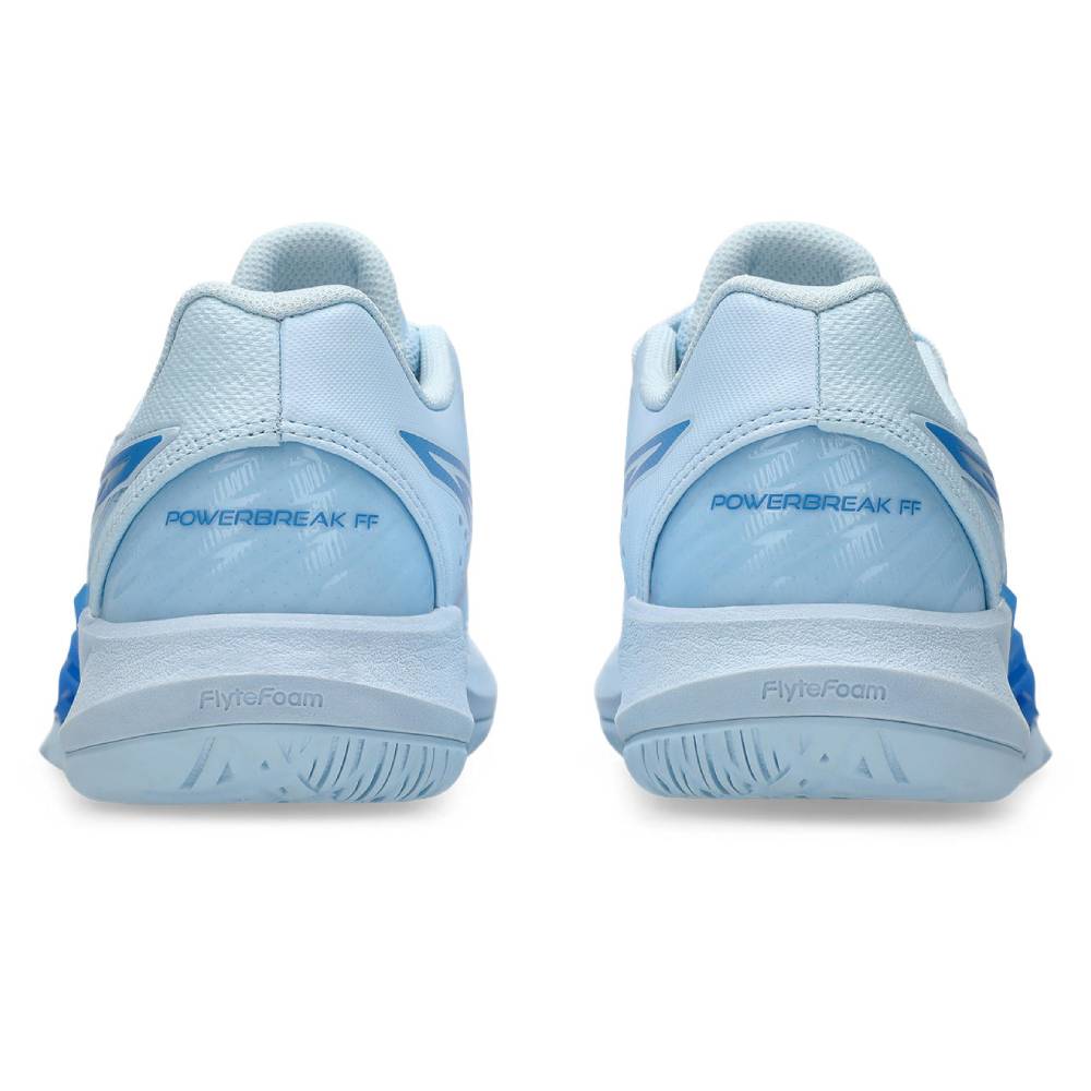 ASICS Powerbreak FF Women's Indoor Volleyball Shoes - Light Blue/Blue Coast - Non-Marking Sole for Gym, Court & Training - Perfect for Volleyball, Badminton & Indoor Sports