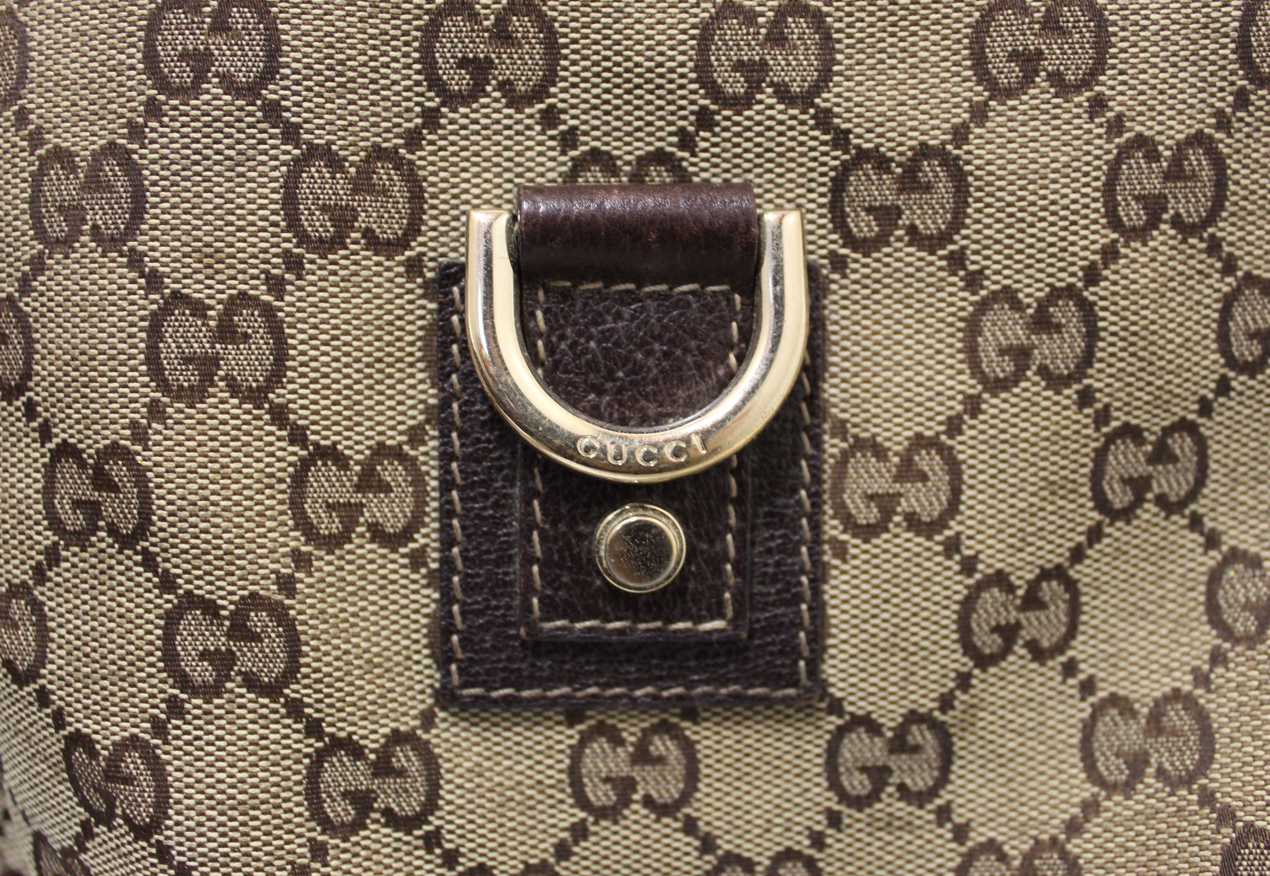 Authentic Gucci GG Abbey D Ring Small Hobo Shoulder Bag in Brown | Luxury Leather Crossbody Purse for Women | Perfect for Date Night, Office & Travel