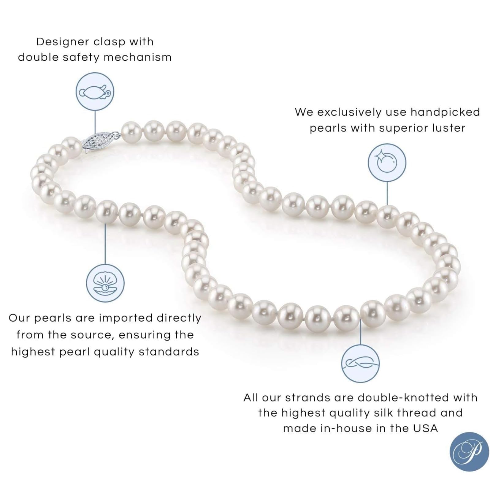 14K Gold 8-9mm Freshwater Pearl Jewelry Set for Women - Necklace, Bracelet & Earrings - Perfect for Weddings & Parties