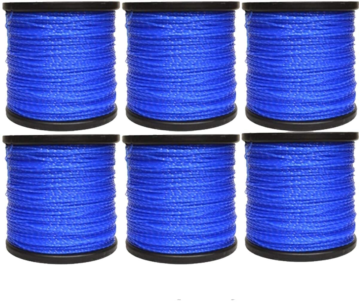 6PK 5lb Roll 095 Blue Super Twist Trimmer Line - Compatible with Echo, Stihl, Redmax, Shindaiwa String Trimmers - Durable Weed Eater Replacement Line for Lawn Care & Landscaping