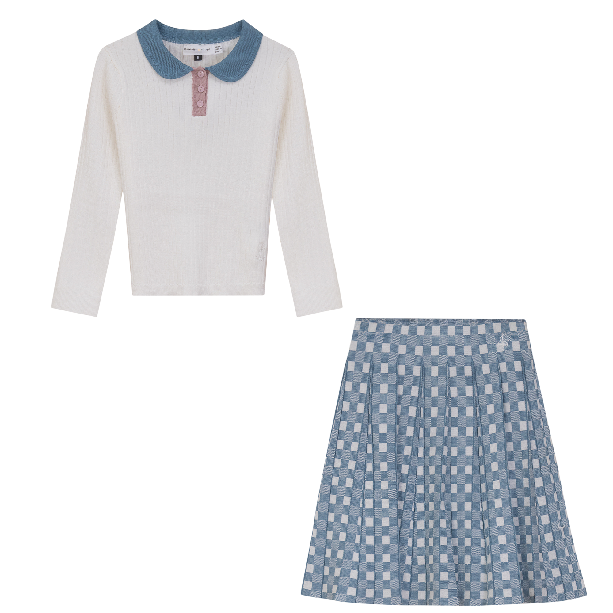 Stylish Checkered 2-Piece Outfit Set for Women | Trendy Plaid Top & Skirt Combo | Perfect for Casual Wear, Office & Date Nights