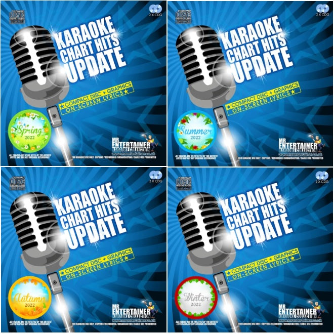 Mr Entertainer Karaoke Chart Hits Mega Bundle 2022 - Latest Pop Songs for Home Parties, Bars & Family Gatherings
