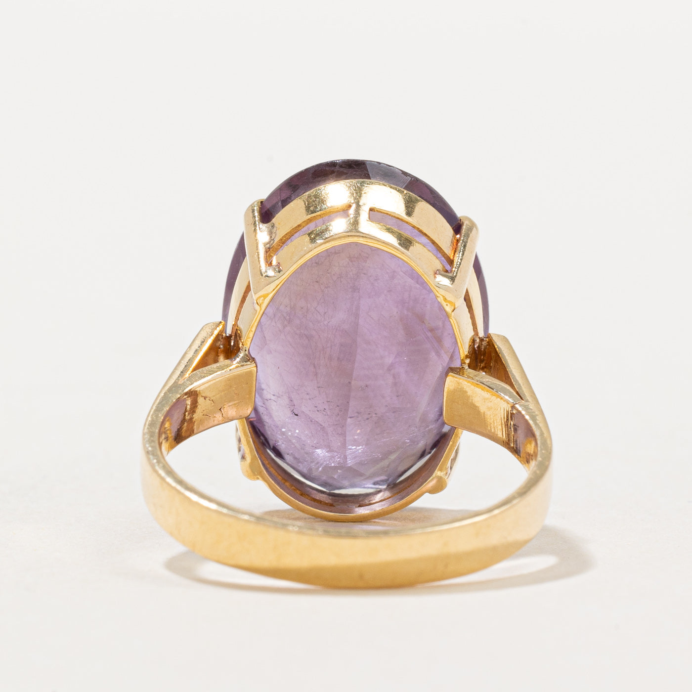 12.00ct Amethyst Cocktail Ring for Women - Size 6.5 - Elegant Purple Gemstone Statement Ring for Evening Parties, Weddings & Special Occasions