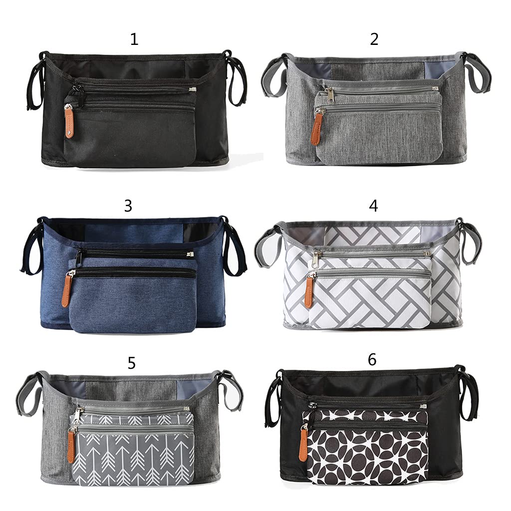 **Jojobasec Baby Stroller Organizer Bag - Detachable Pram Diaper & Bottle Holder for Nursing - Perfect for Travel, Shopping & Daily Outings**