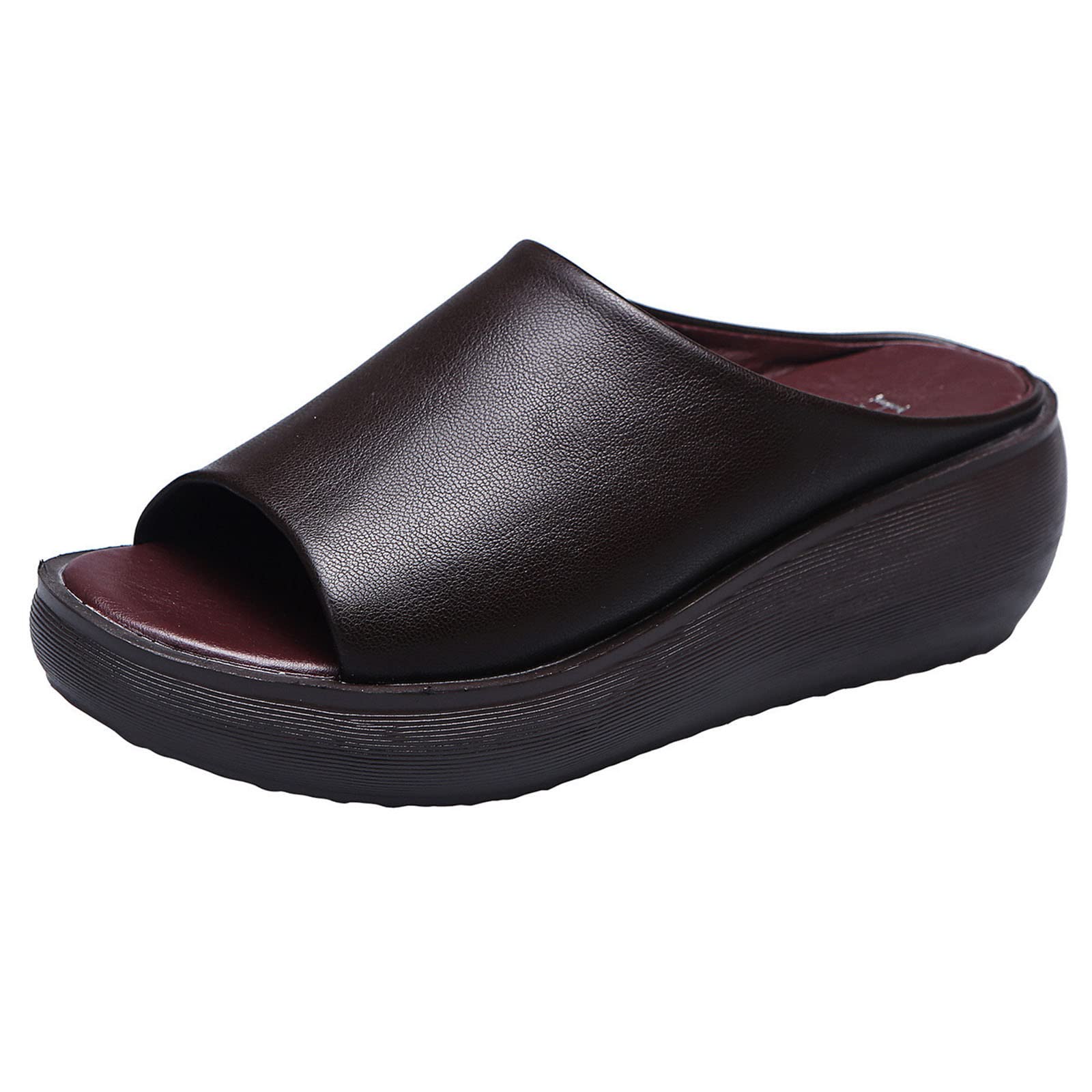 Women's Dressy Summer Sandals with Buckle Band - Comfortable Thick Sole Slingback Sandals for Women | Perfect for Beach, Vacation & Casual Outings