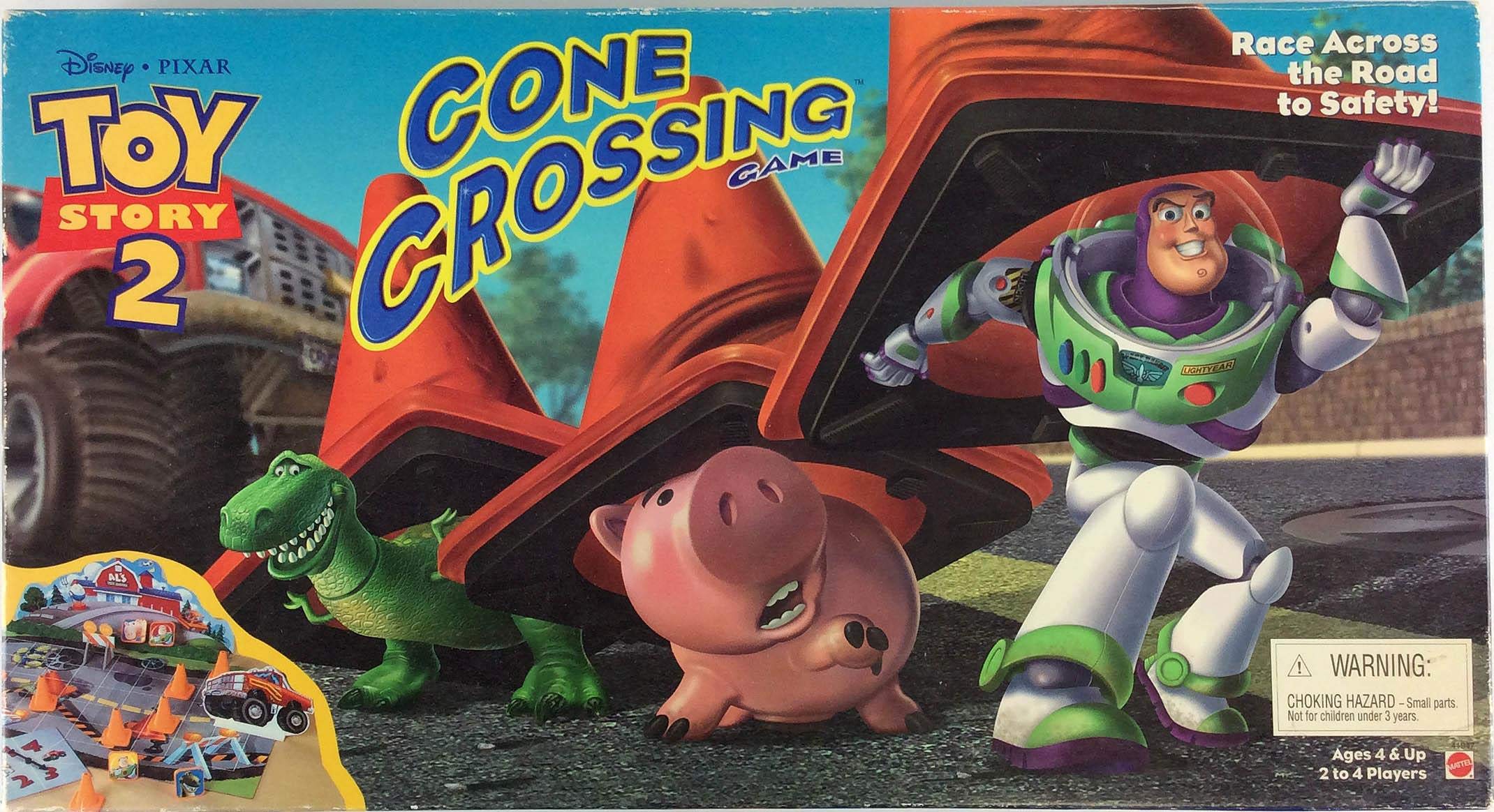 Toy Story 2 Cone Crossing Game - Fun Disney Pixar Family Board Game for Kids & Adults - Perfect for Birthday Parties & Family Game Nights